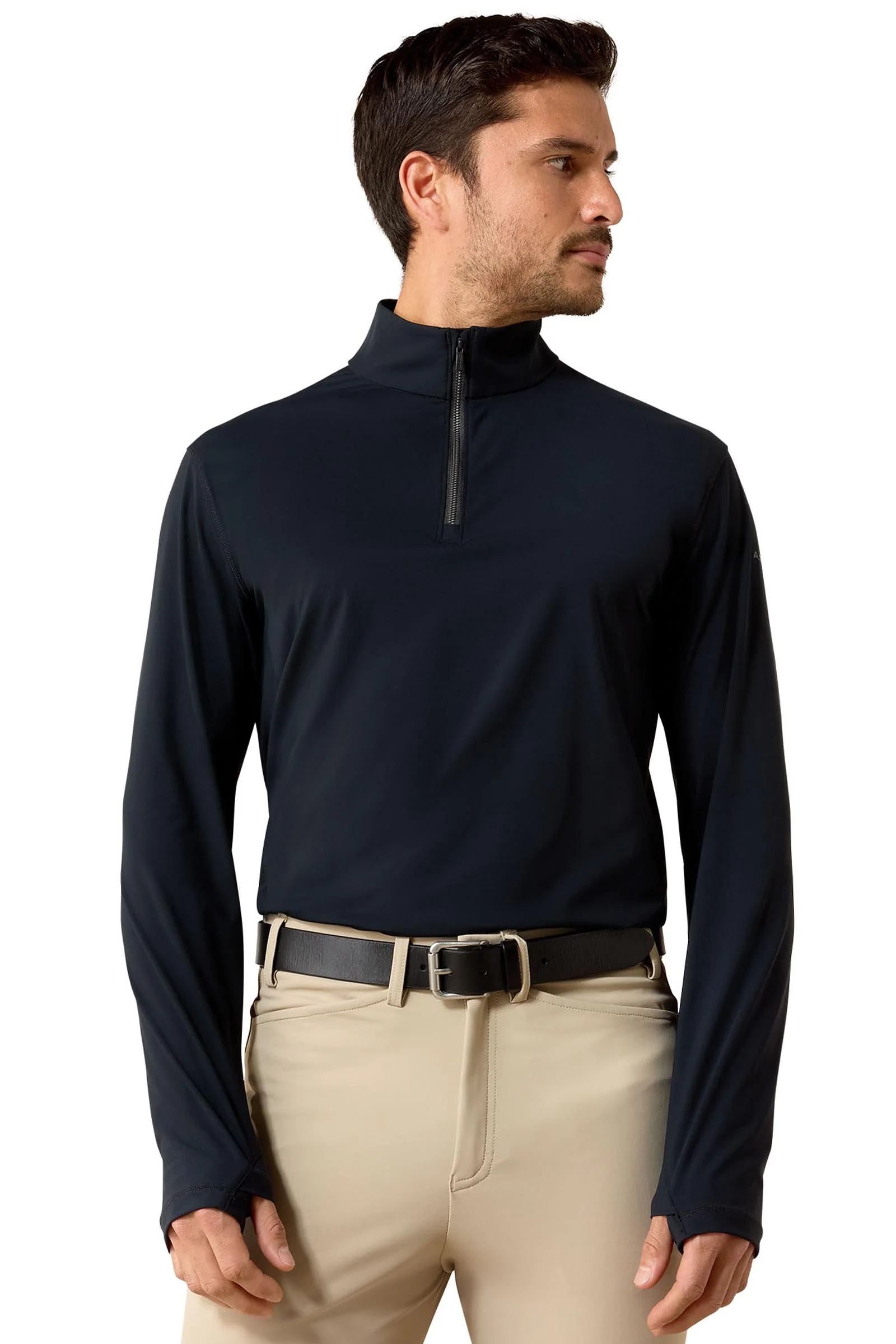 Men's SolVeil 1/4 Zip Baselayer Black M