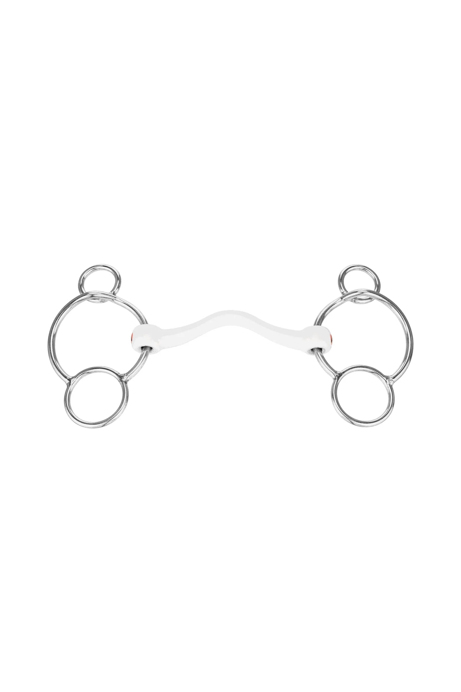 Nathe CM 3-Ring Bit Hard Mullen Mouth W. Port, 15mm, Thermoplastic Metall 120 mm