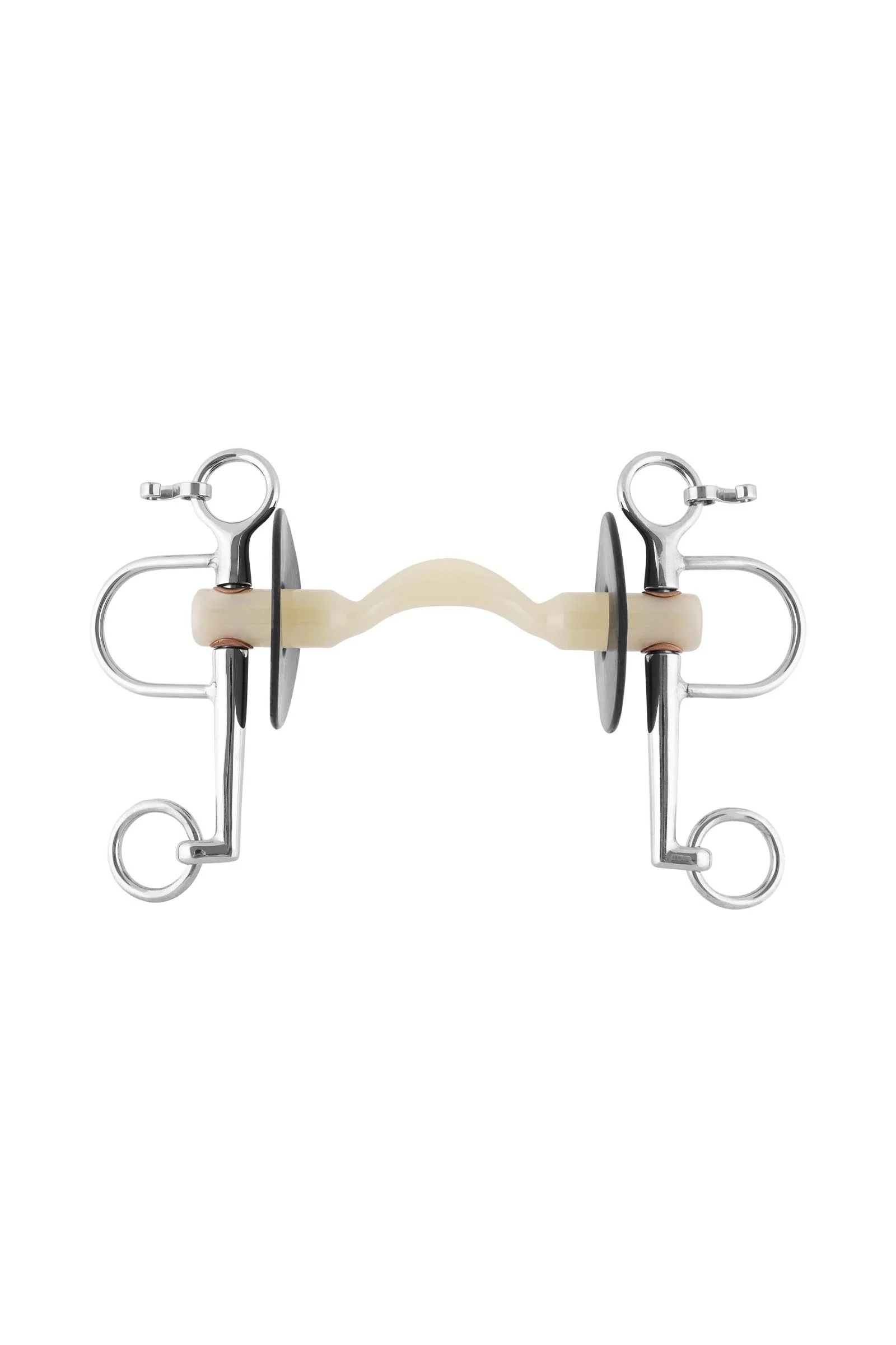 Nathe Pelham 20mm w/ Soft Mullen Mouth, Port & Short Shanks, Thermoplastic Metall 125 mm