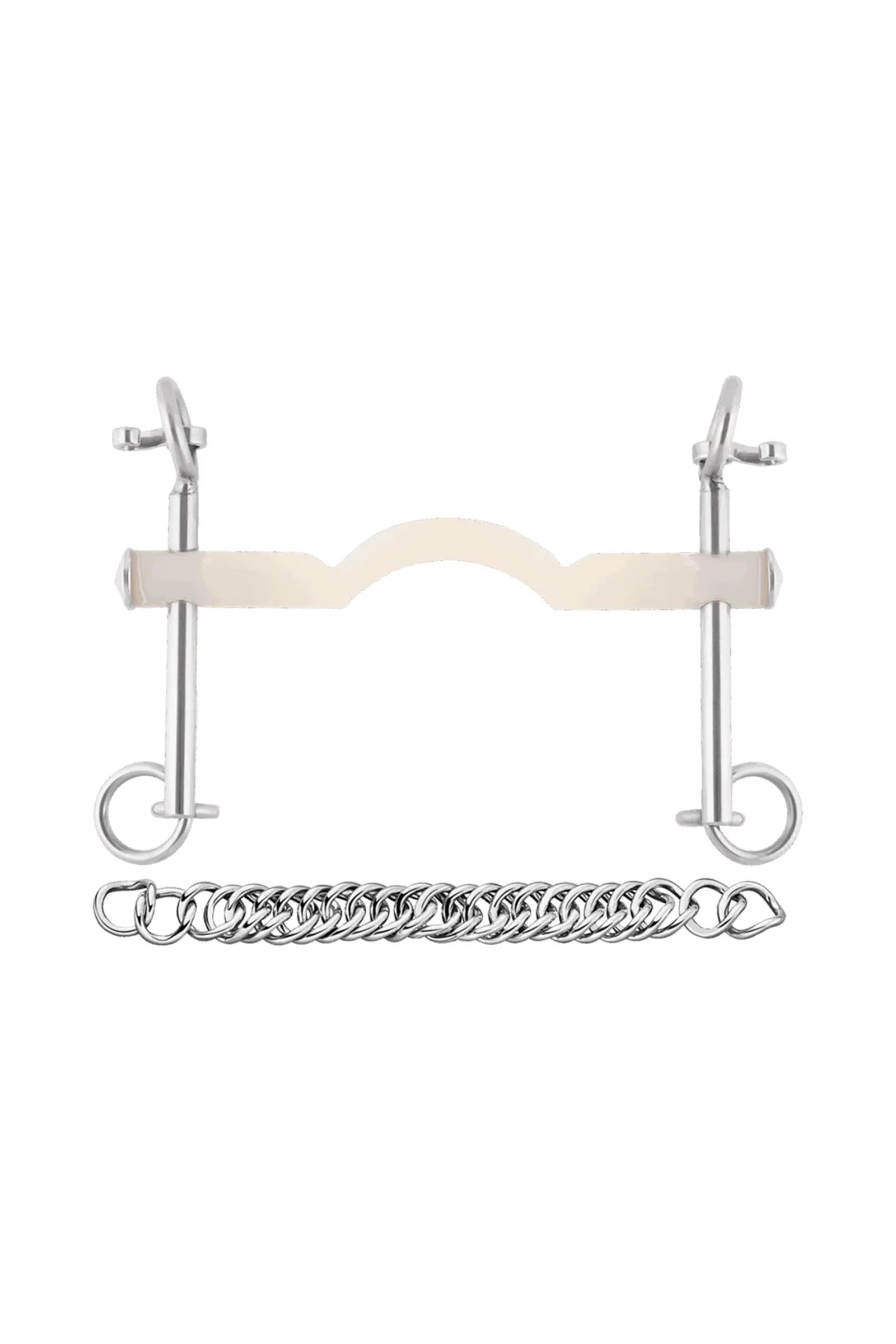 Nathe Weymouth 15mm w/ Port, Short Shanks, Thermoplastic No Color 125 mm
