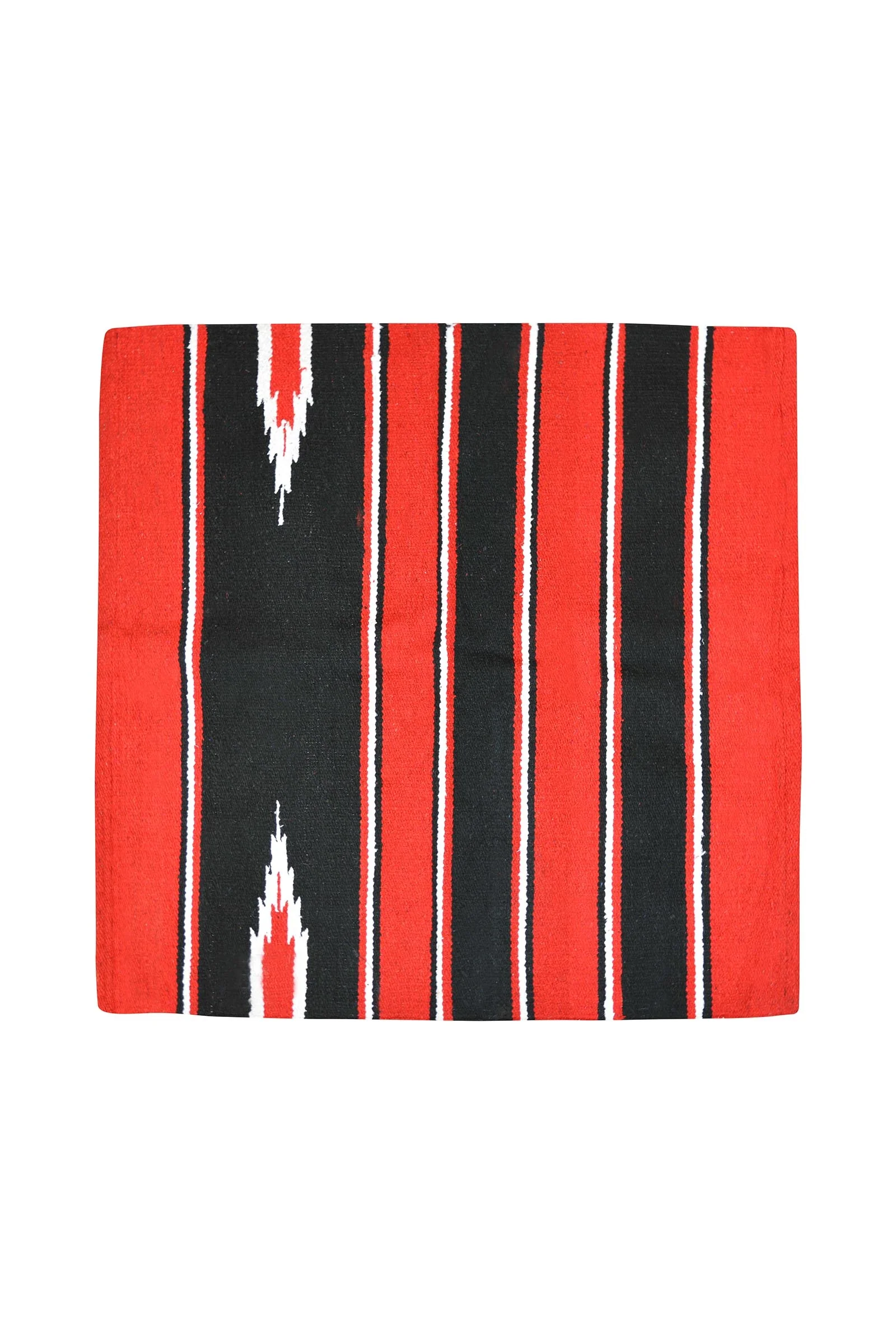Navajo Saddle Pad Cotton/Acrylic, Small Red/Black/White S