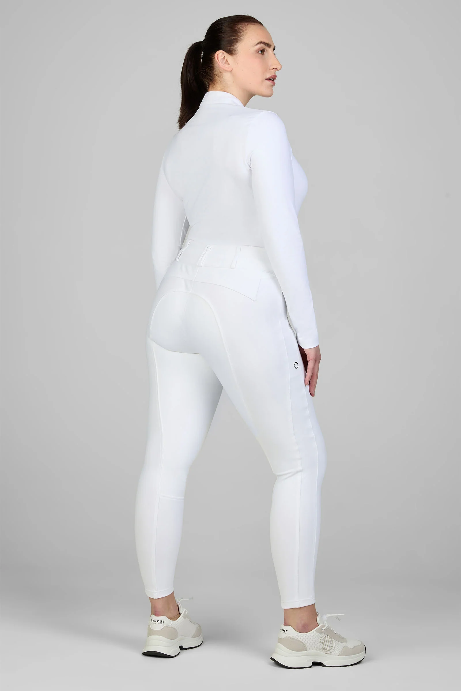 New Candela Women´s Highwaist Breeches With Fullgrip White 18