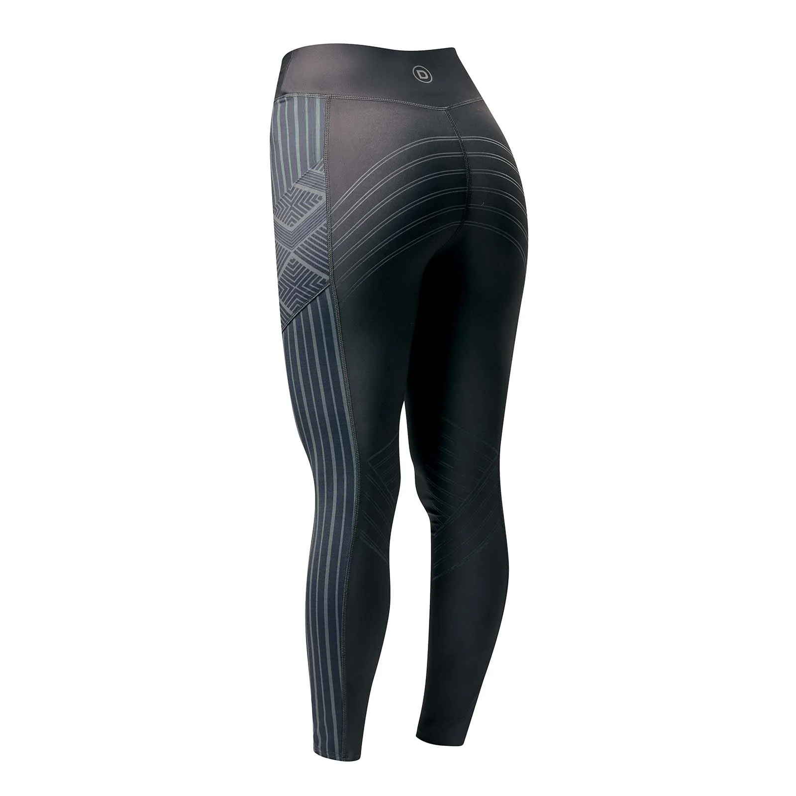 Noemi Printed Sculpt Tights for Women Black 8