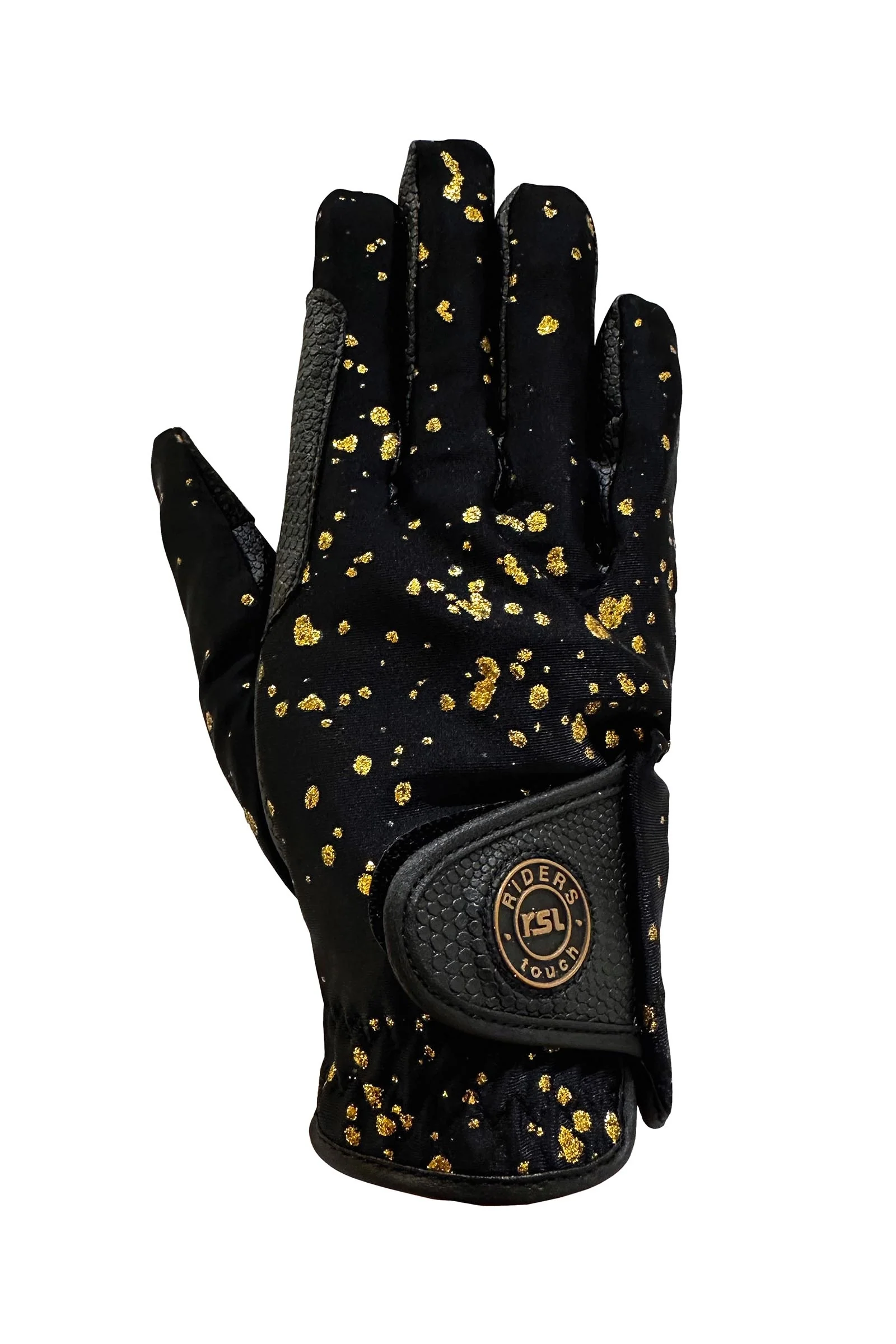 Nola Ice Children's Winter Riding Gloves Black/Gold 5