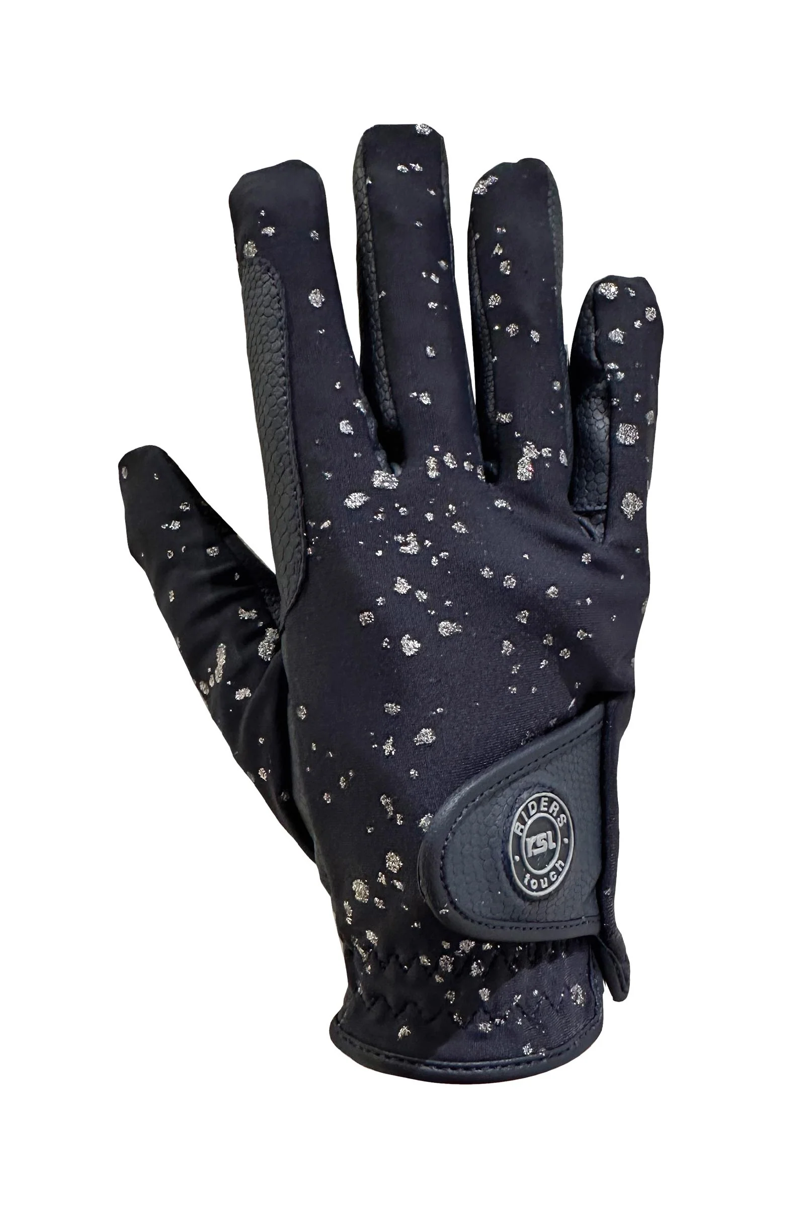 Nola Ice Children's Winter Riding Gloves Navy/Silver 5