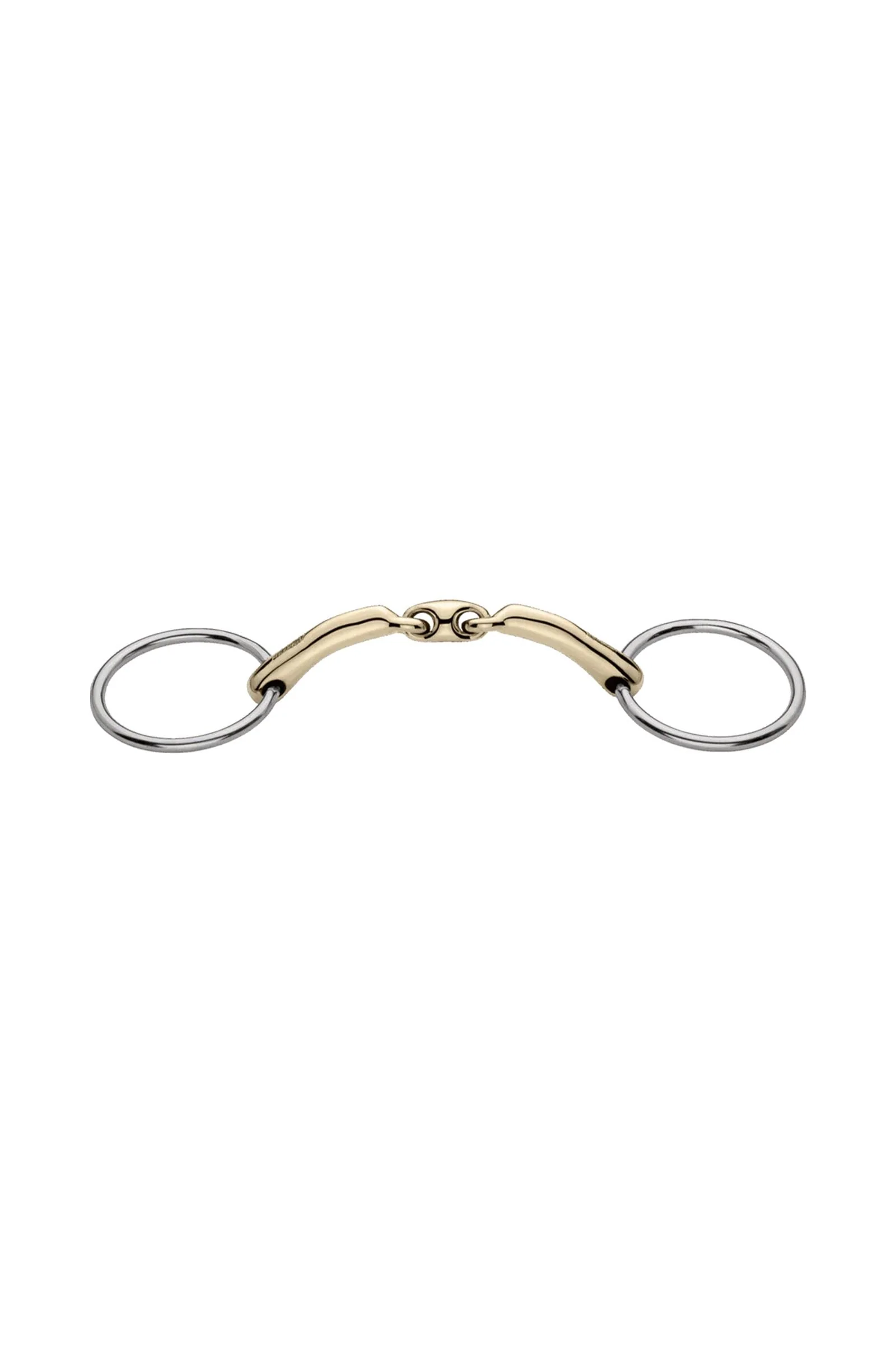 Novocontact Loose Ring Snaffle, Double Jt. 12, Sensogan Metall 135 mm