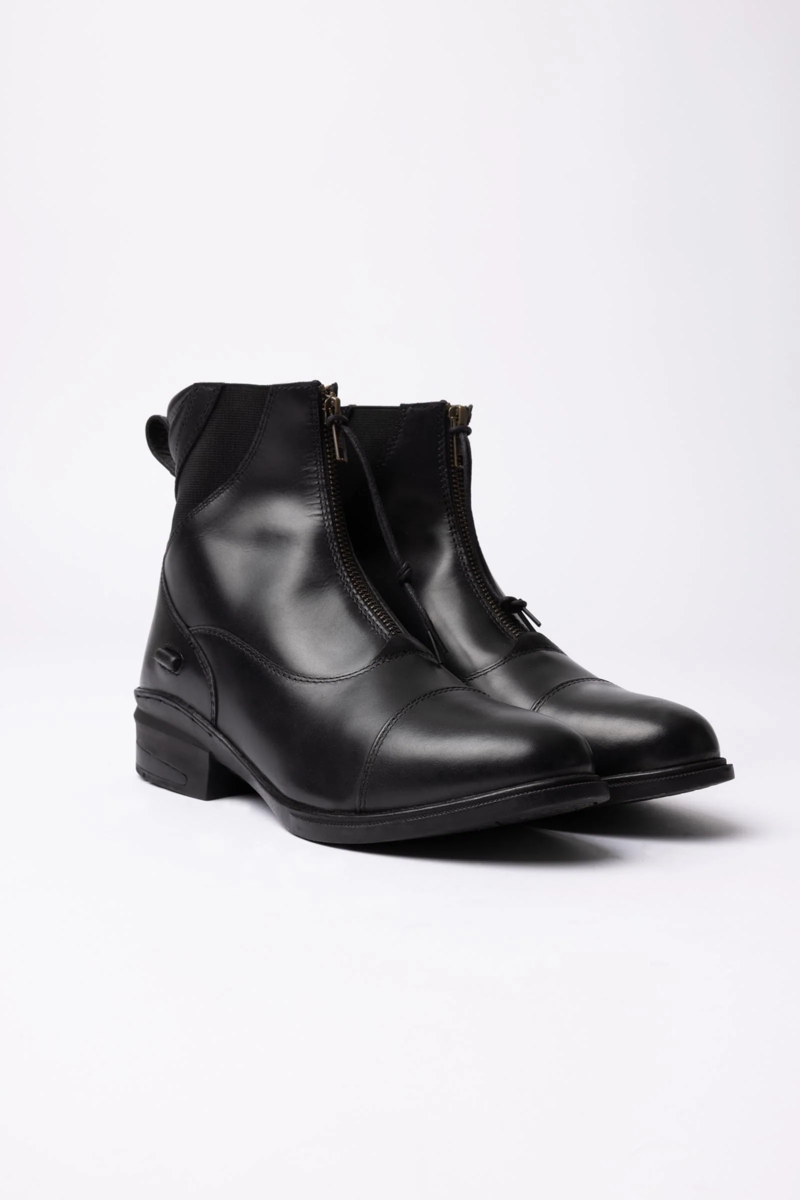 Oldenburg Leather Jodhpur Boots With Front Zip Black 3