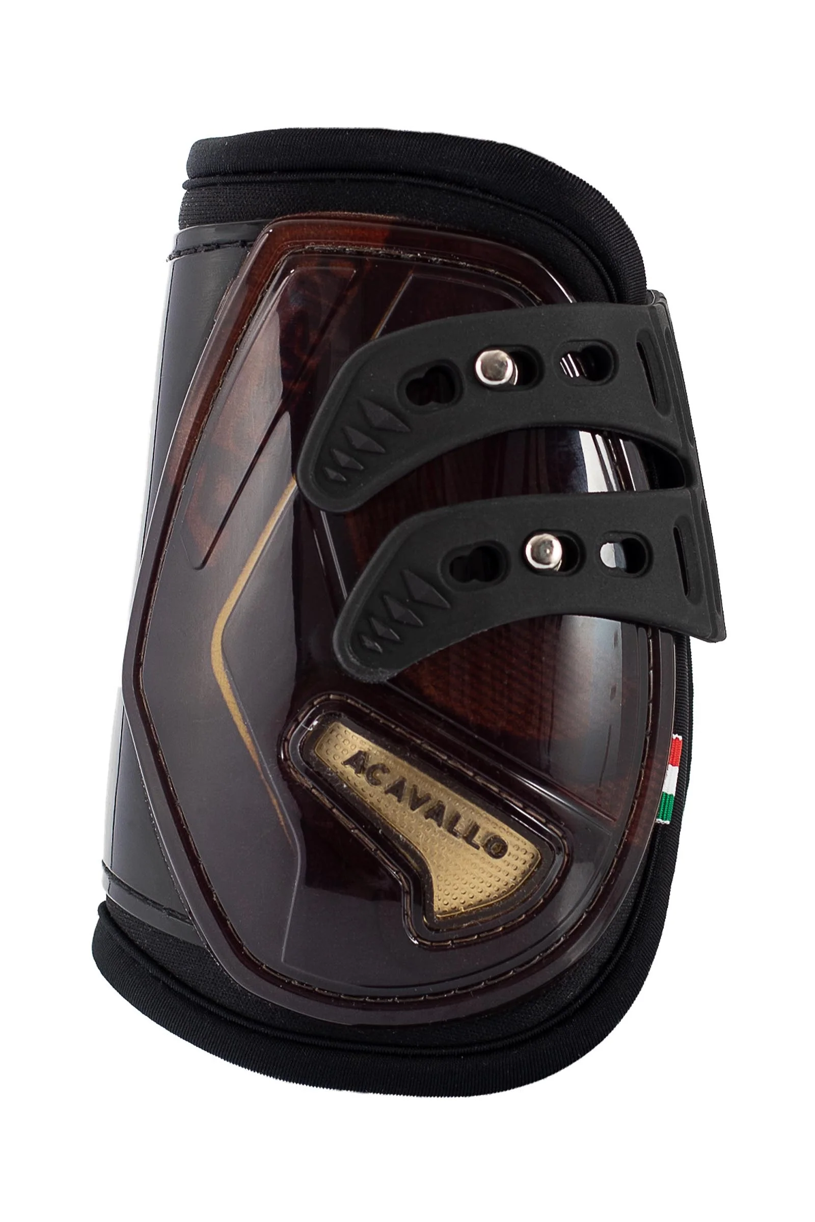 Opera Elastic Fetlock Boots Brown/Titanium Gold L