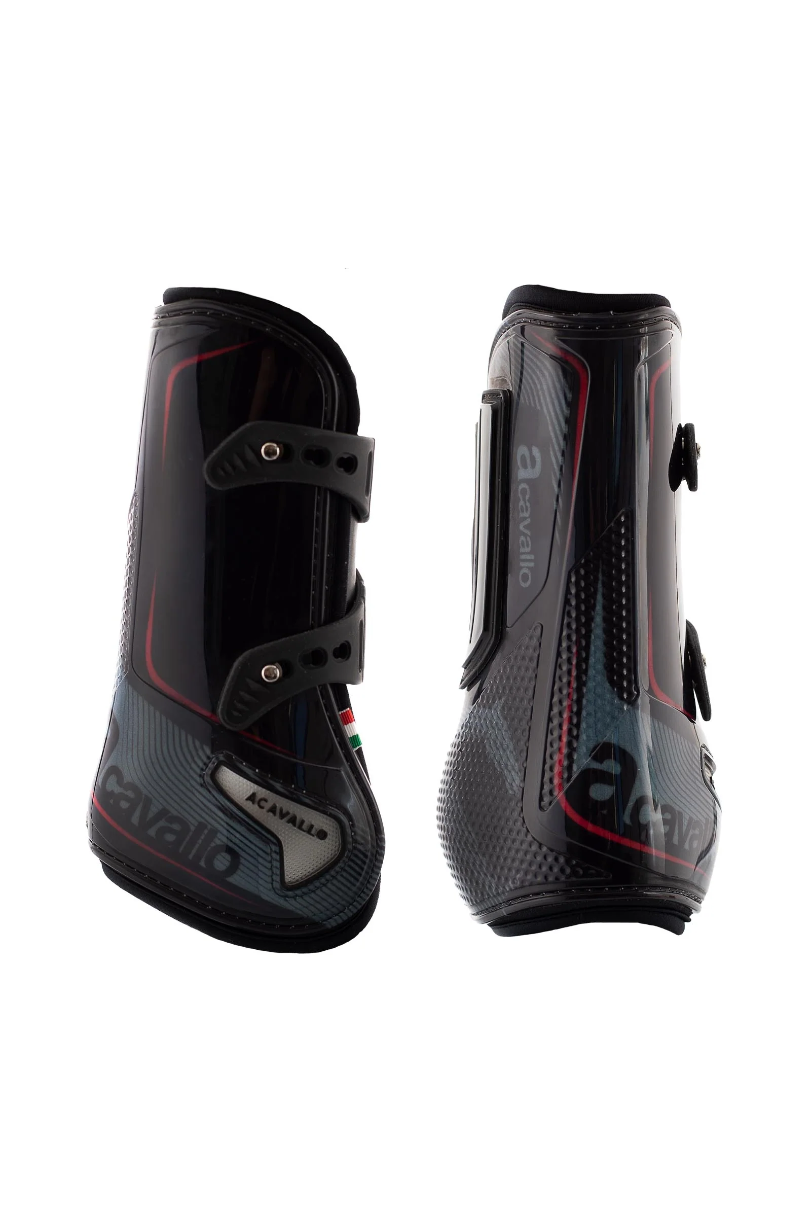 Opera Elastic Tendon Boots Black/Red M