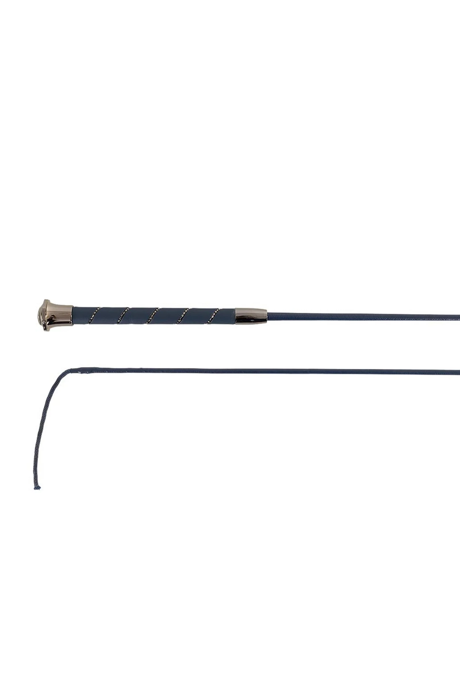 Orion Dressage Whip With Glittery Handle Navy/Gunmetal 120 cm