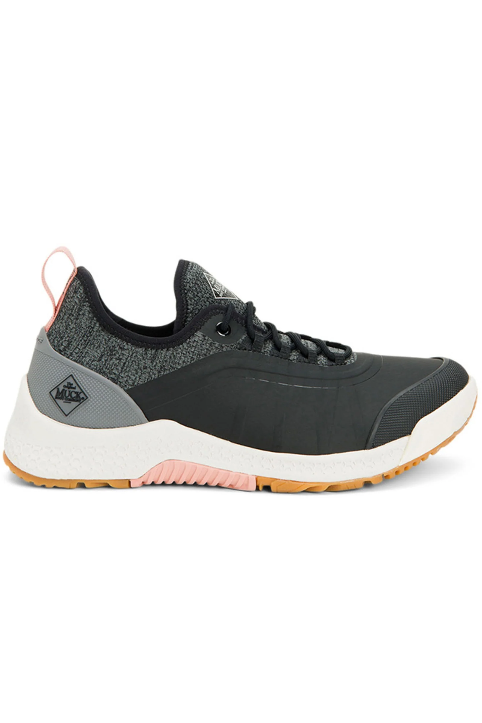 Outscape Lace Up Women's Waterproof Shoes Black/Rose 3-4