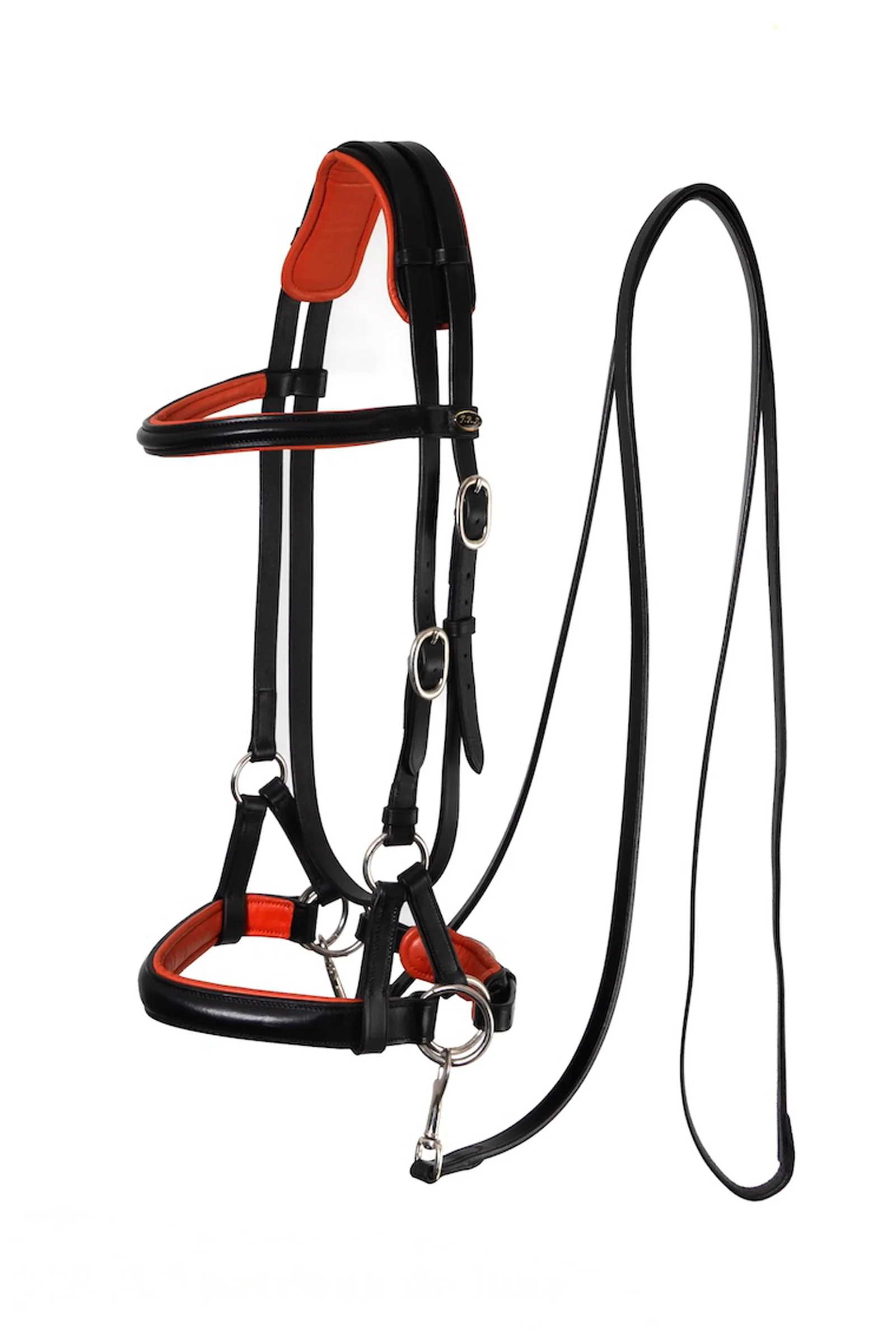 Pardoes de Luxe Sidepull (System 3) Shire Black/Orange X-Full