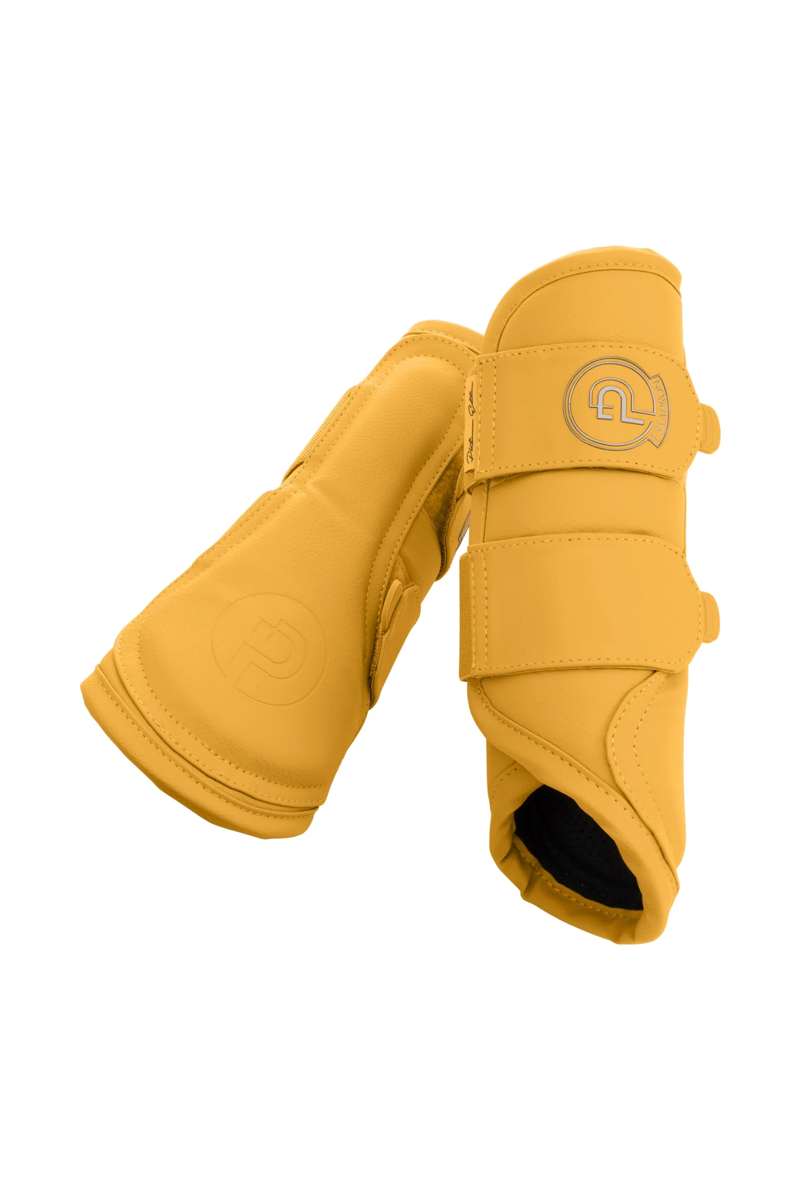Platinum 25 Faux Leather Tendon Boots Golden Yellow M