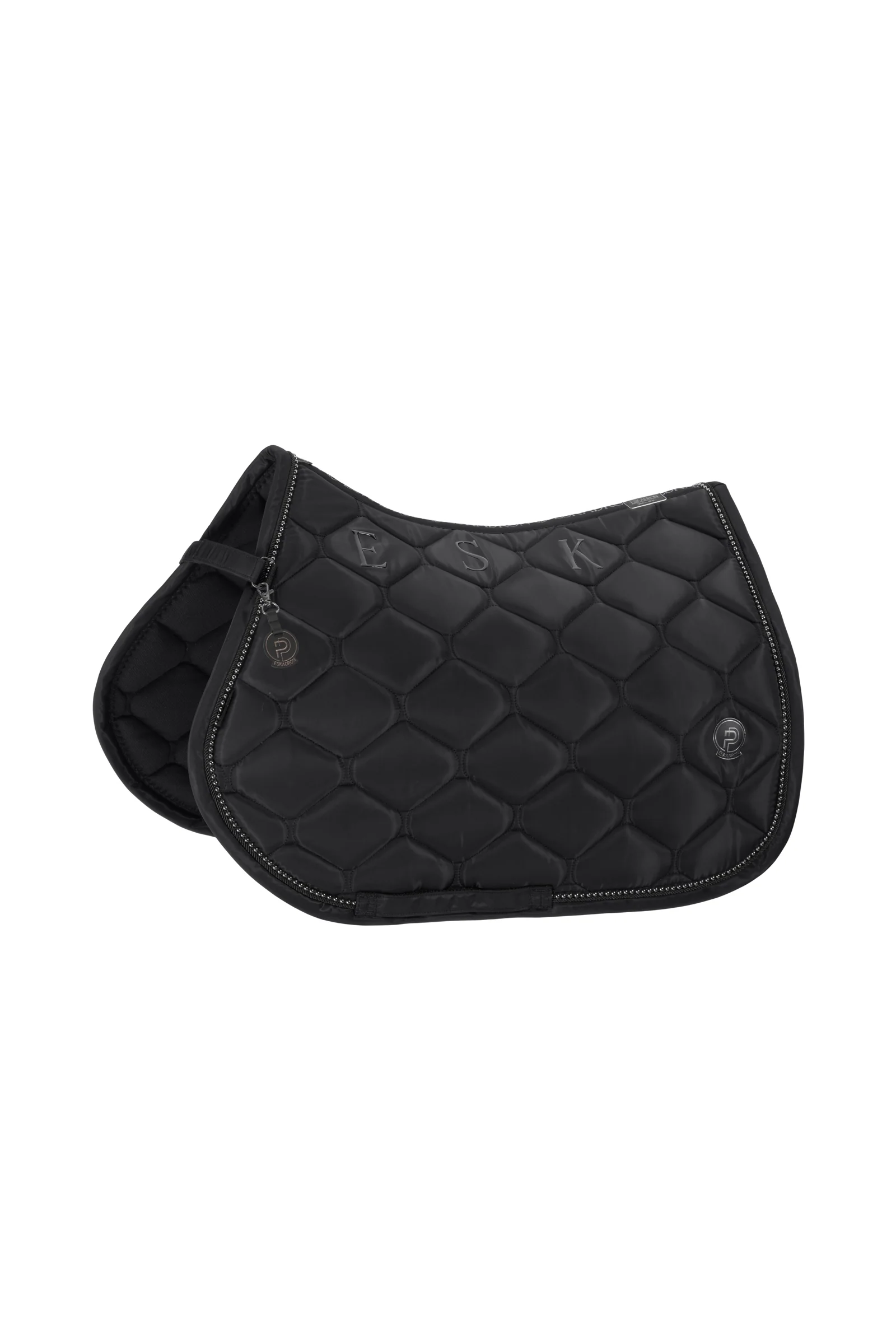 Platinum 25 Highgloss Pearls All Purpose Saddle Pad Black F