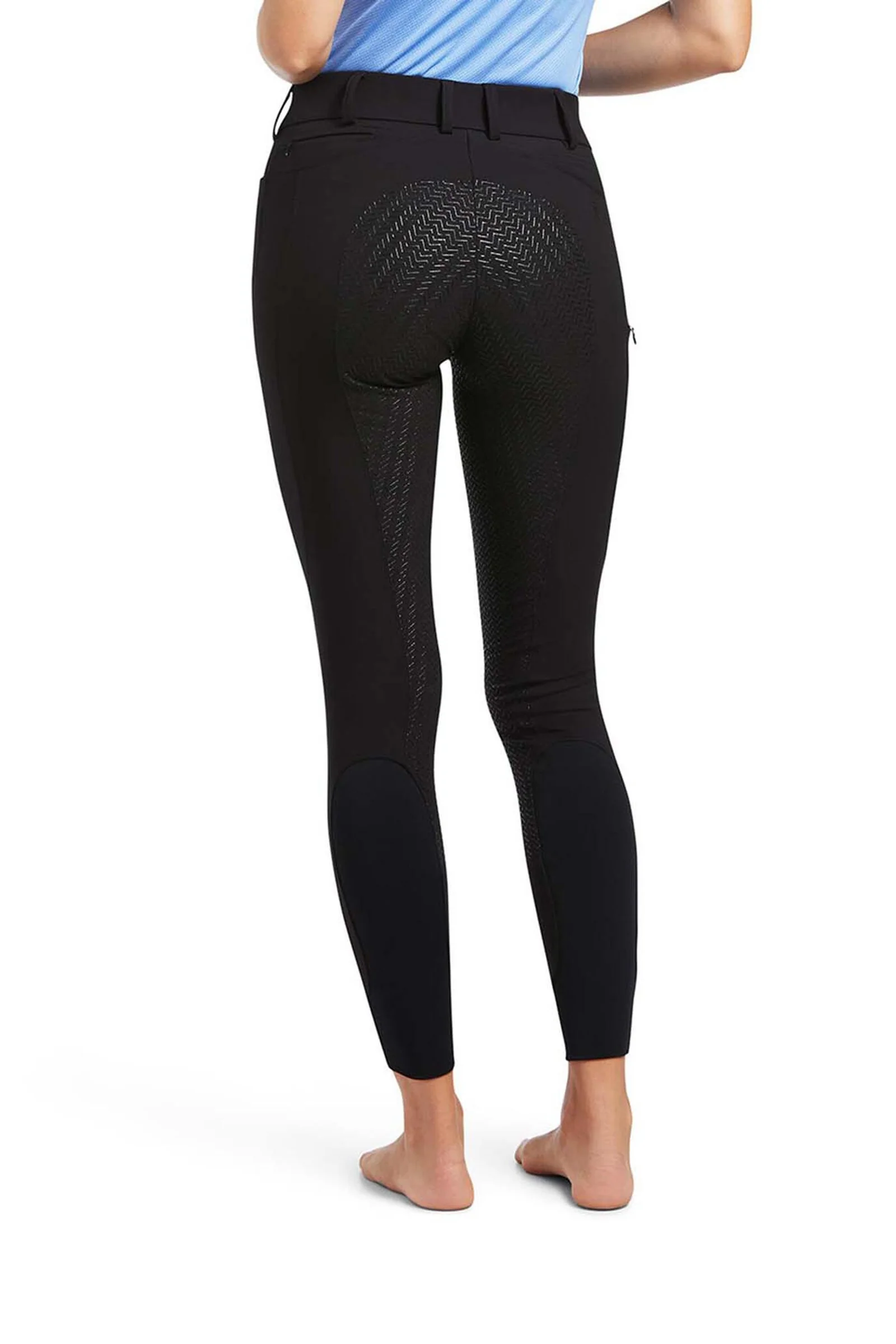 Prelude Full Seat Breeches with silicone Grip for Women Black 14 Long