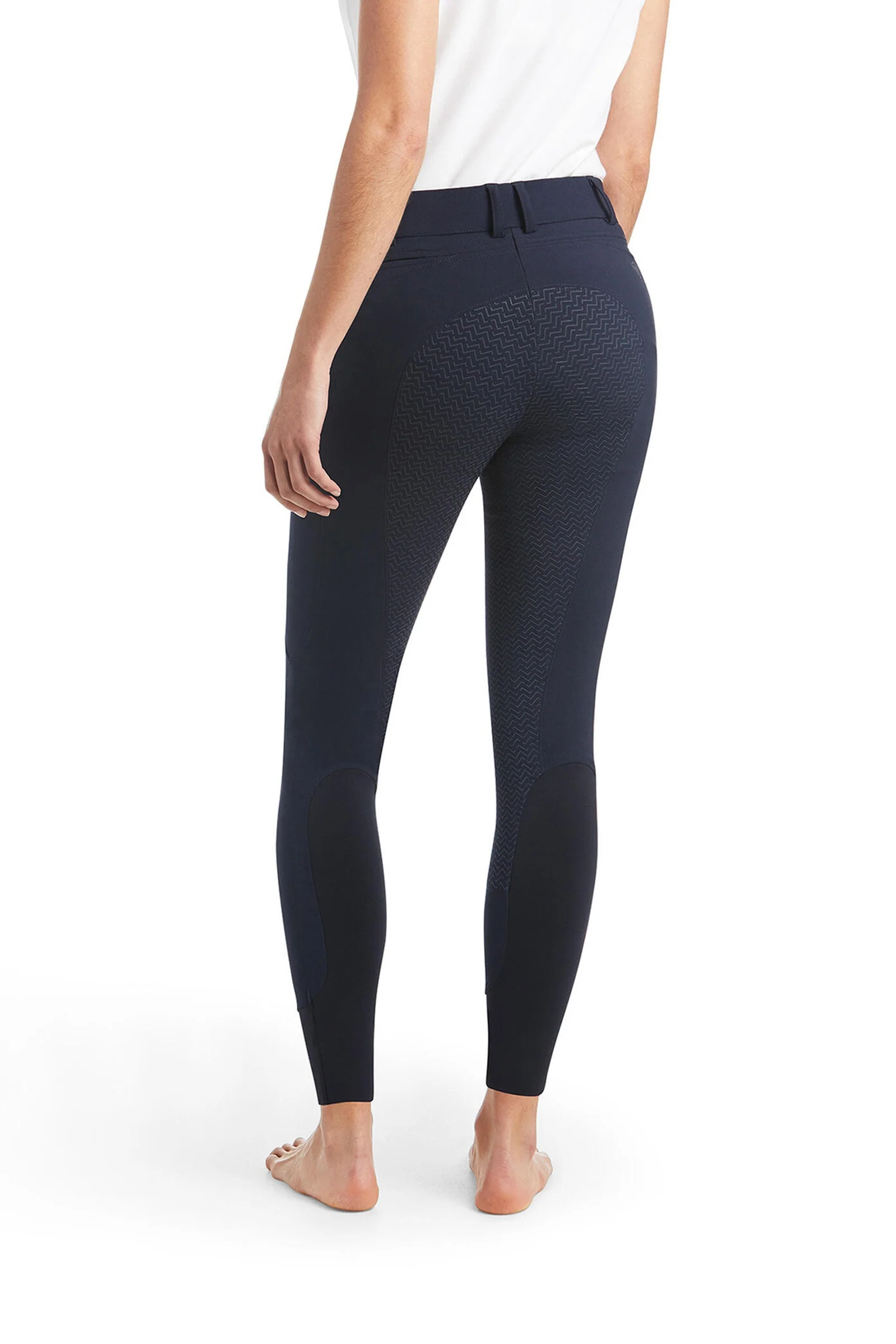 Prelude Full Seat Breeches with silicone Grip for Women Dark Blue 6 Long