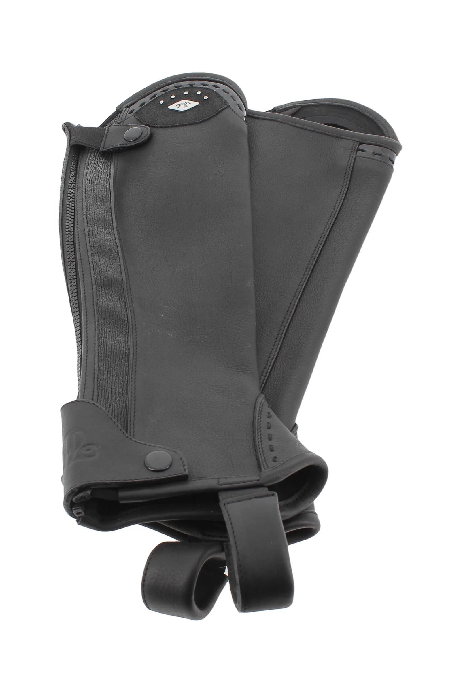 Prisca Leather Half Chaps Black LS
