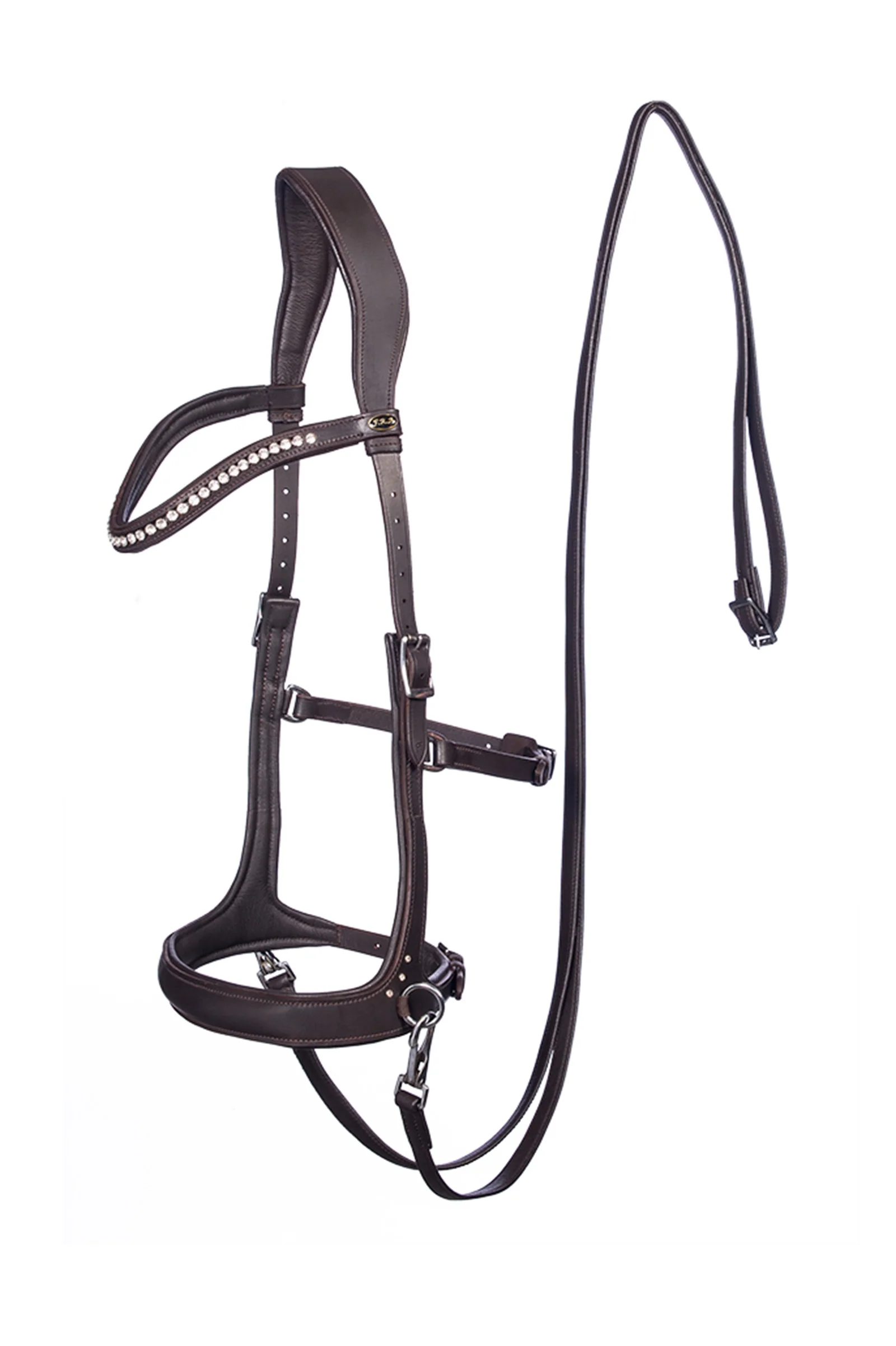 Rebecca Sidepull With Reins (System 3) Brown P