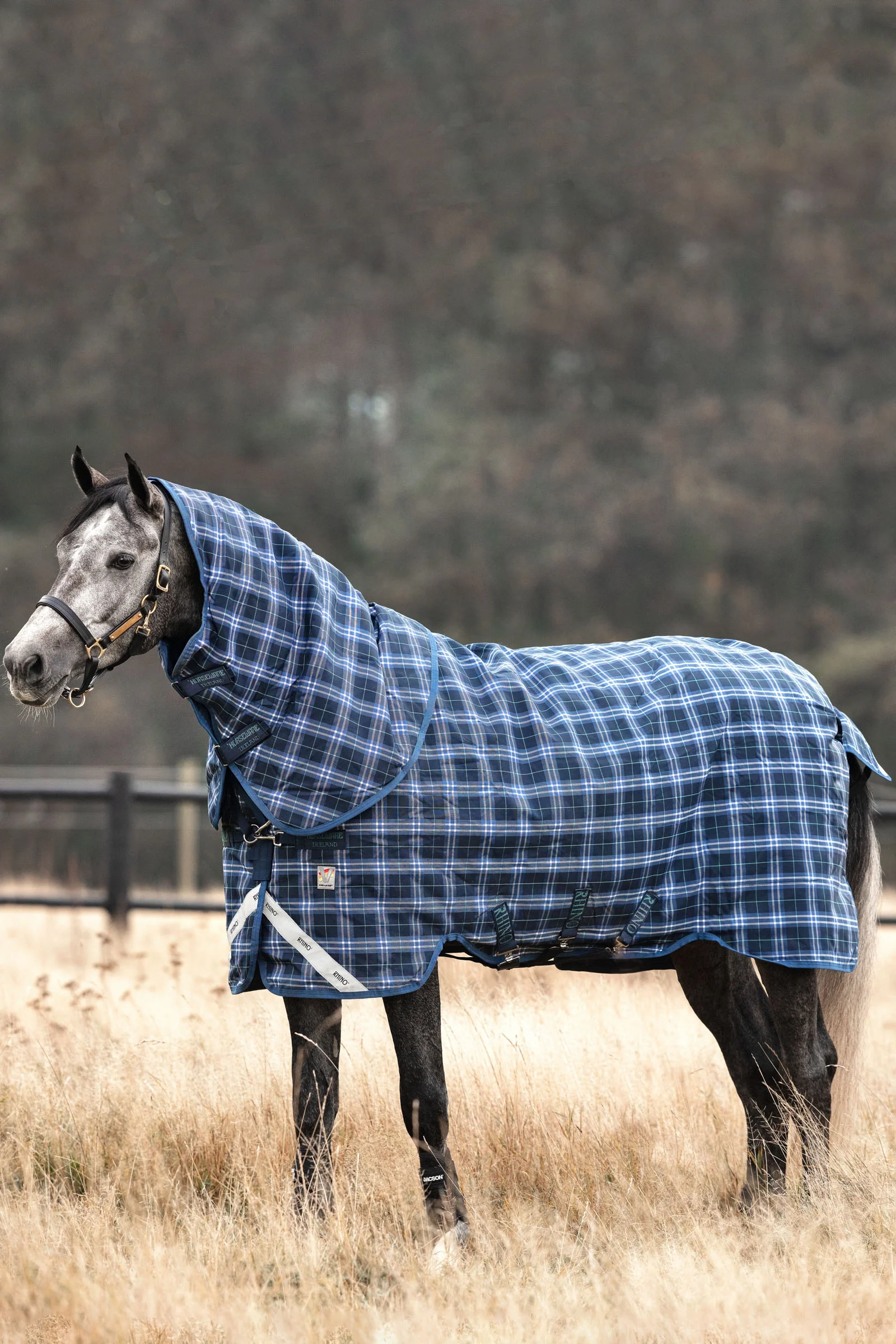 Rhino Plus Vari-Layer Turnout Rug with Detachable Neck, 450g MDB/IDB 115