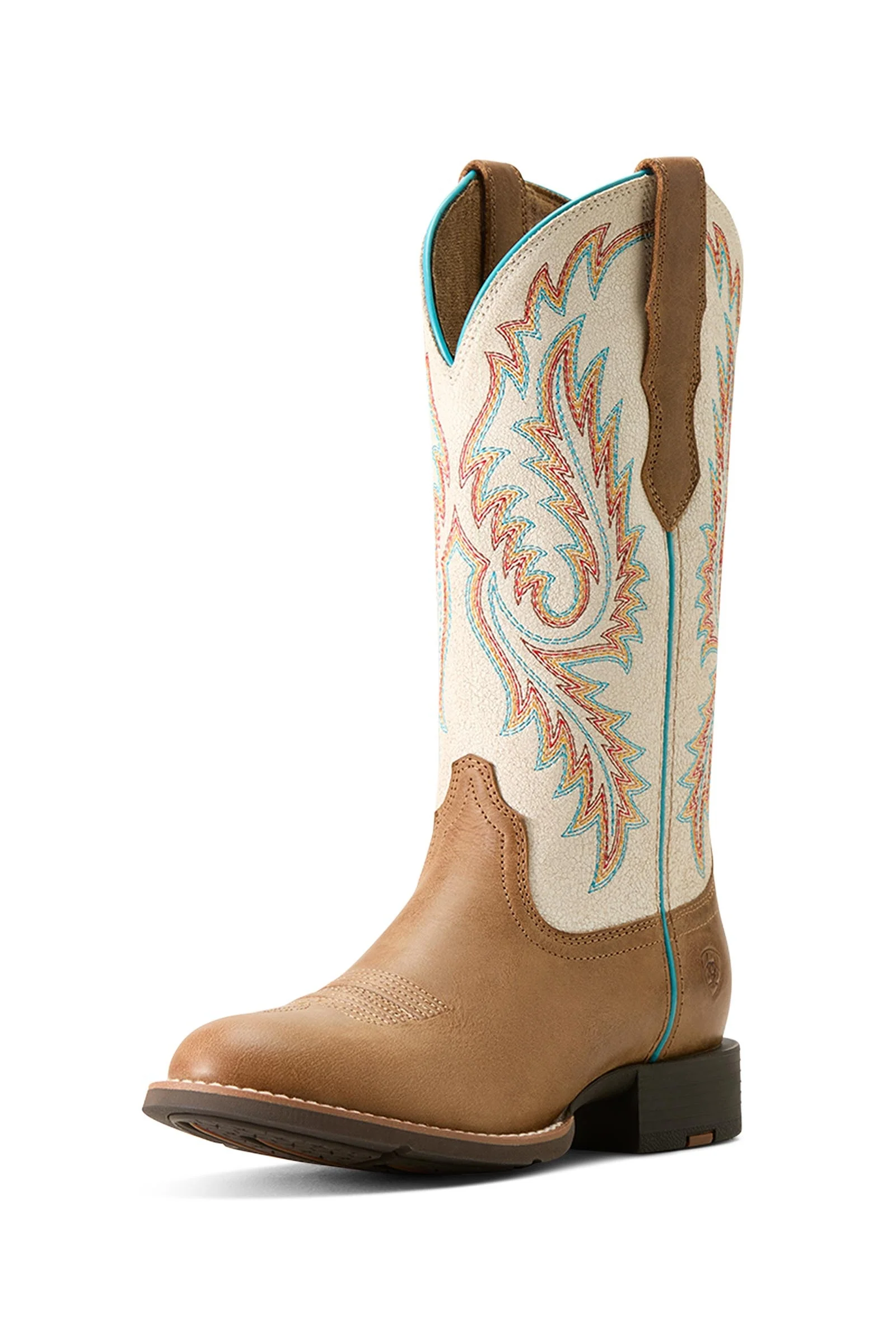 Round Up StretchFit Women's Western Boots Sandstorm/Distressed Ivory 6