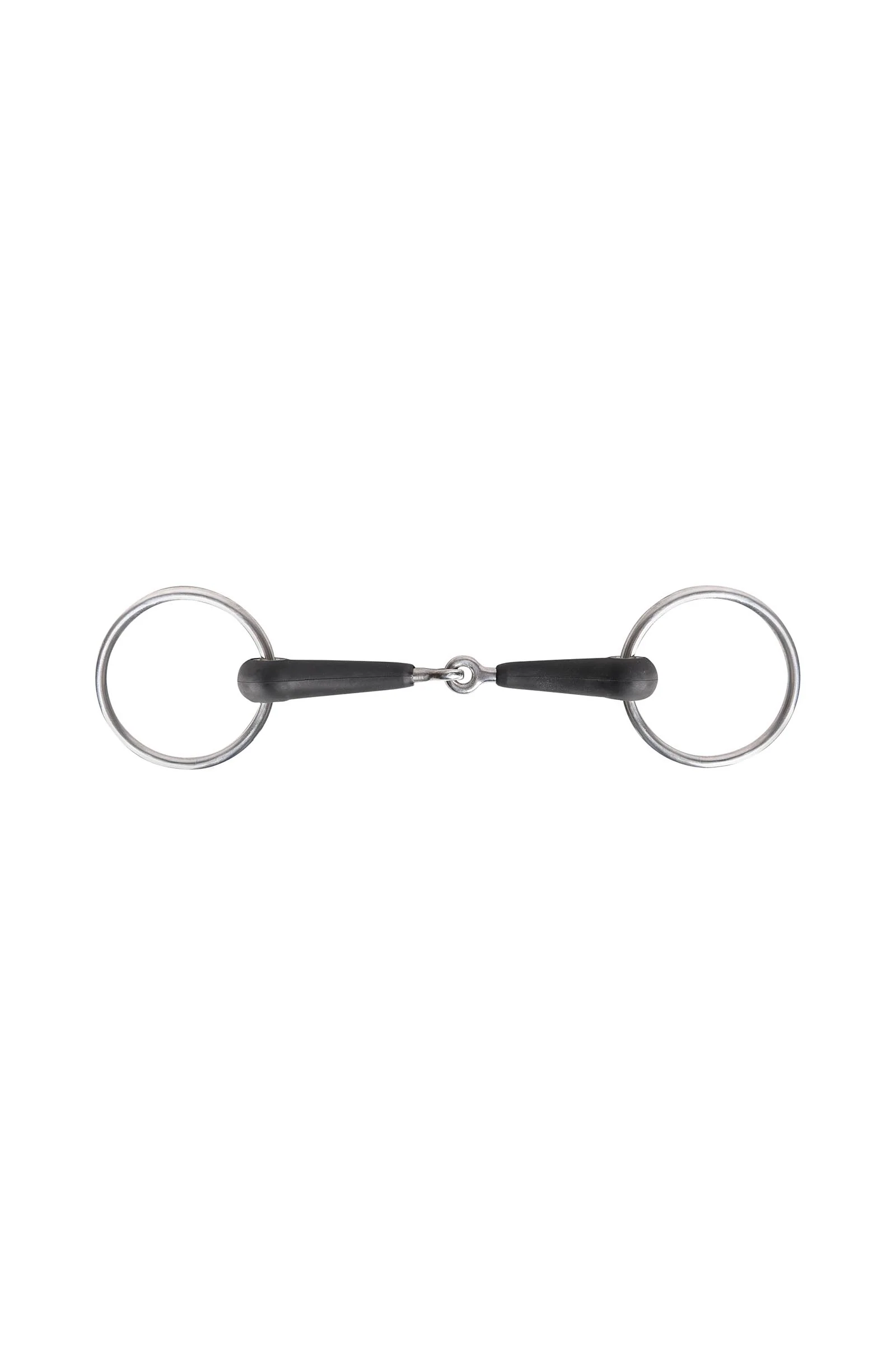 Rubber Snaffle Bit, Single Jt., 15mm No Color 105 mm