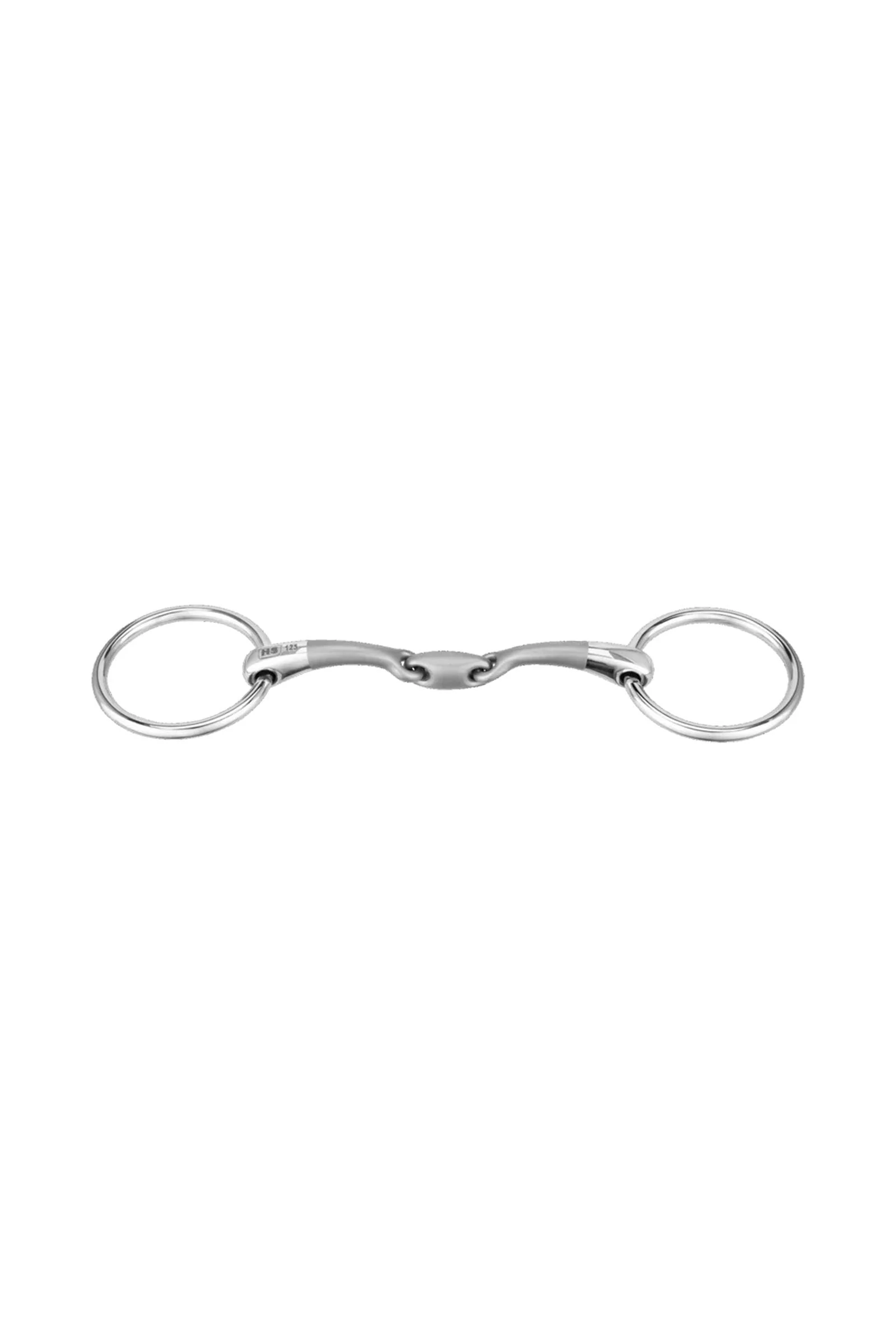 Satinox Snaffle, Double Jt. 14mm, Stainless St. Metall 145 mm