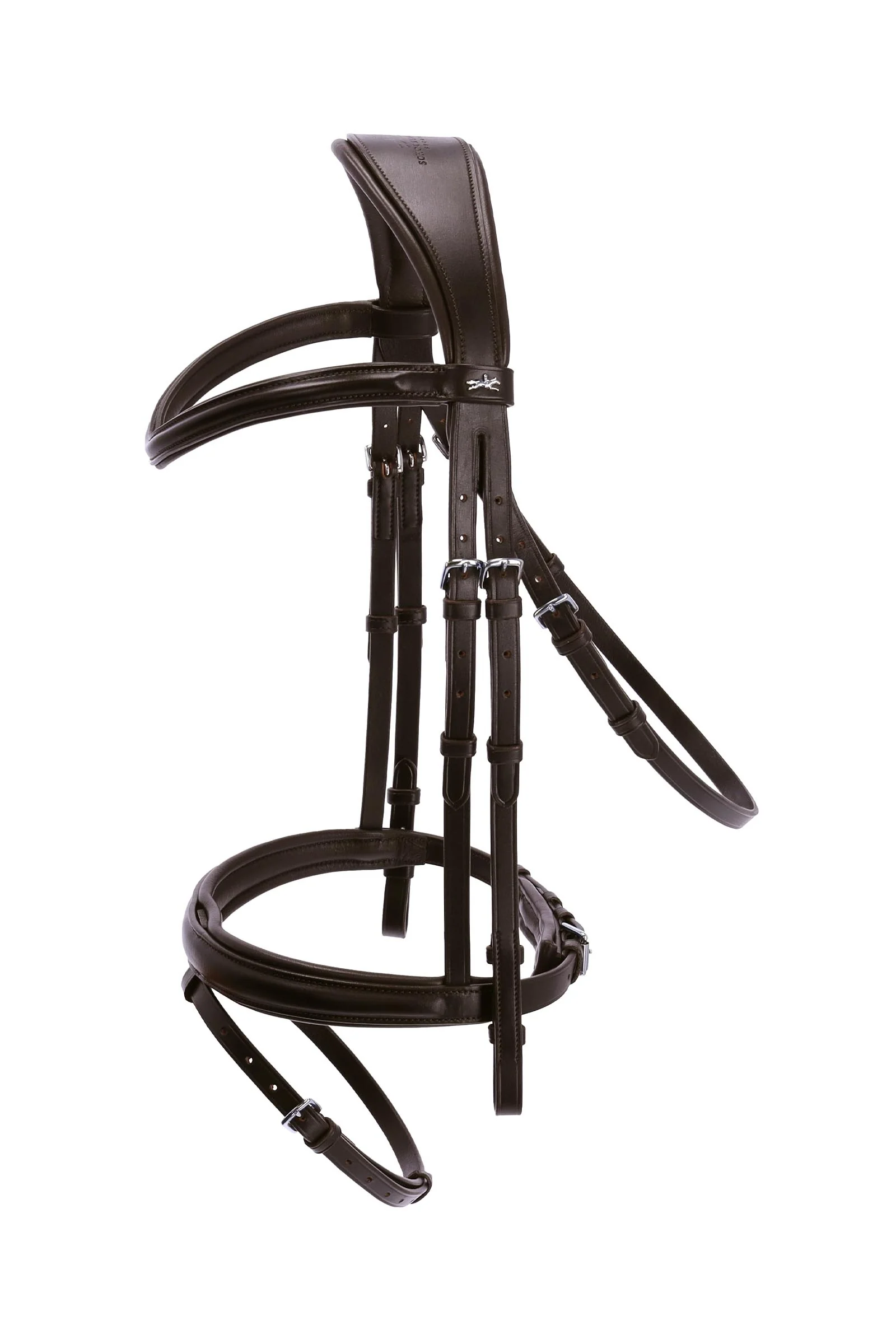 Schockemoehle Sports SP Monza Bridle Dark Brown/Silver C