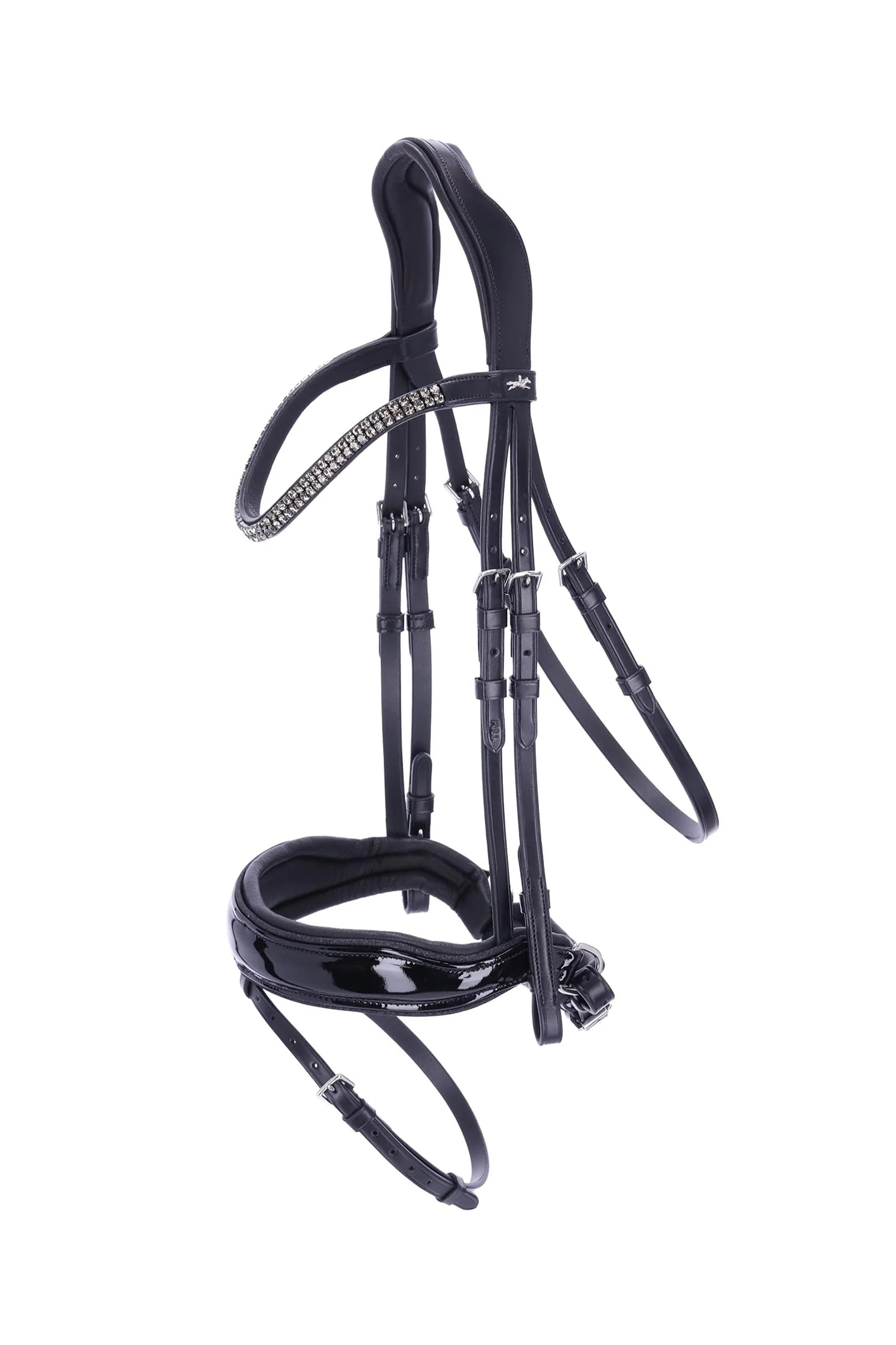 Schockemoehle Sports SP Valencia Bridle Black/Patent/Silver F