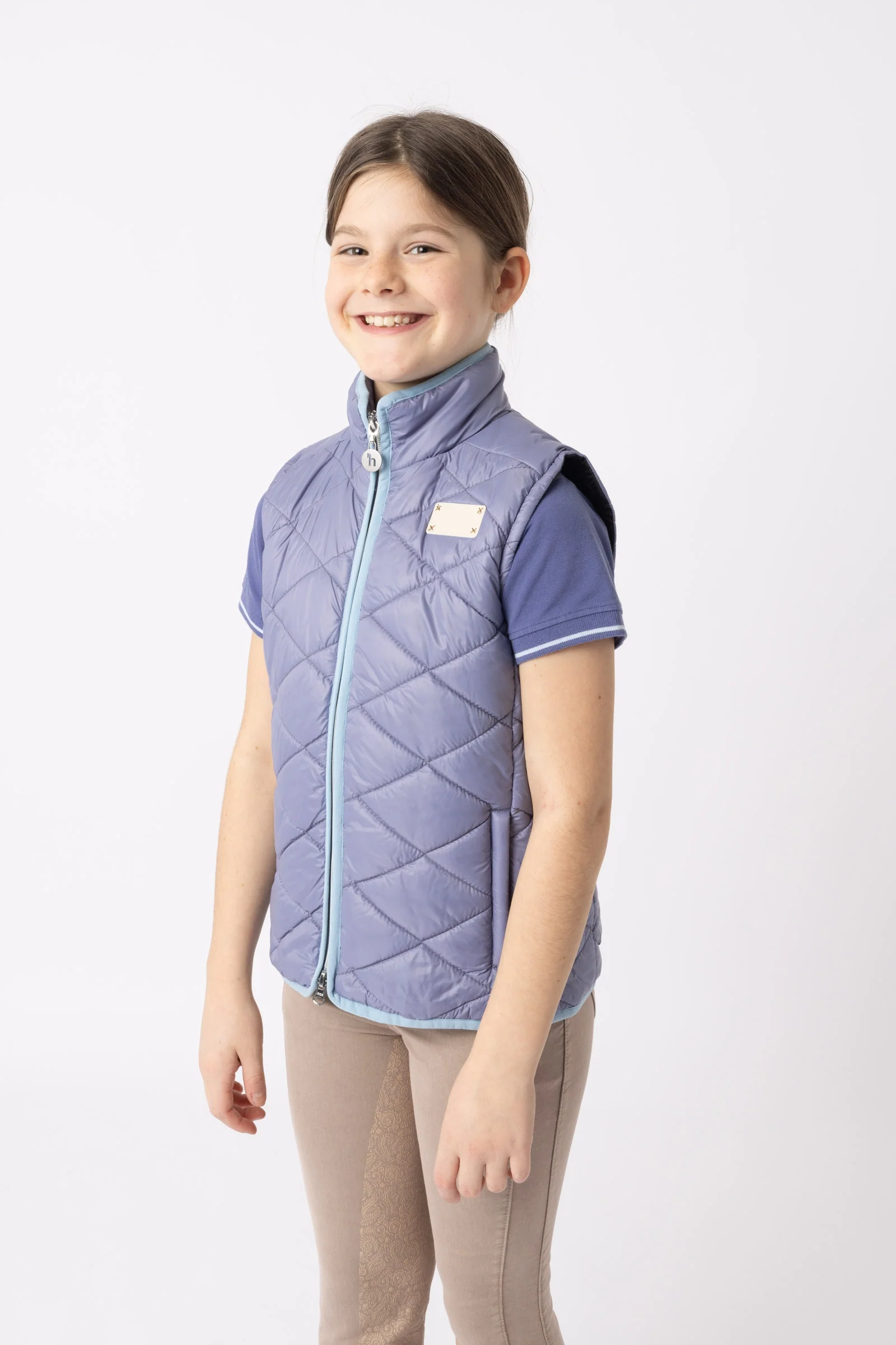 Selina Kids' Riding Vest Velvet Morning 13-15 years