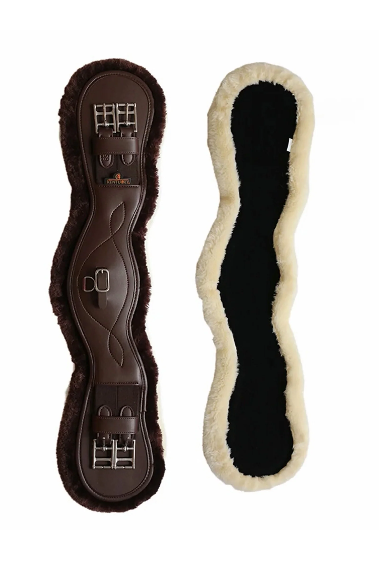 Sheepskin Anatomic Short Girth Brown 29"