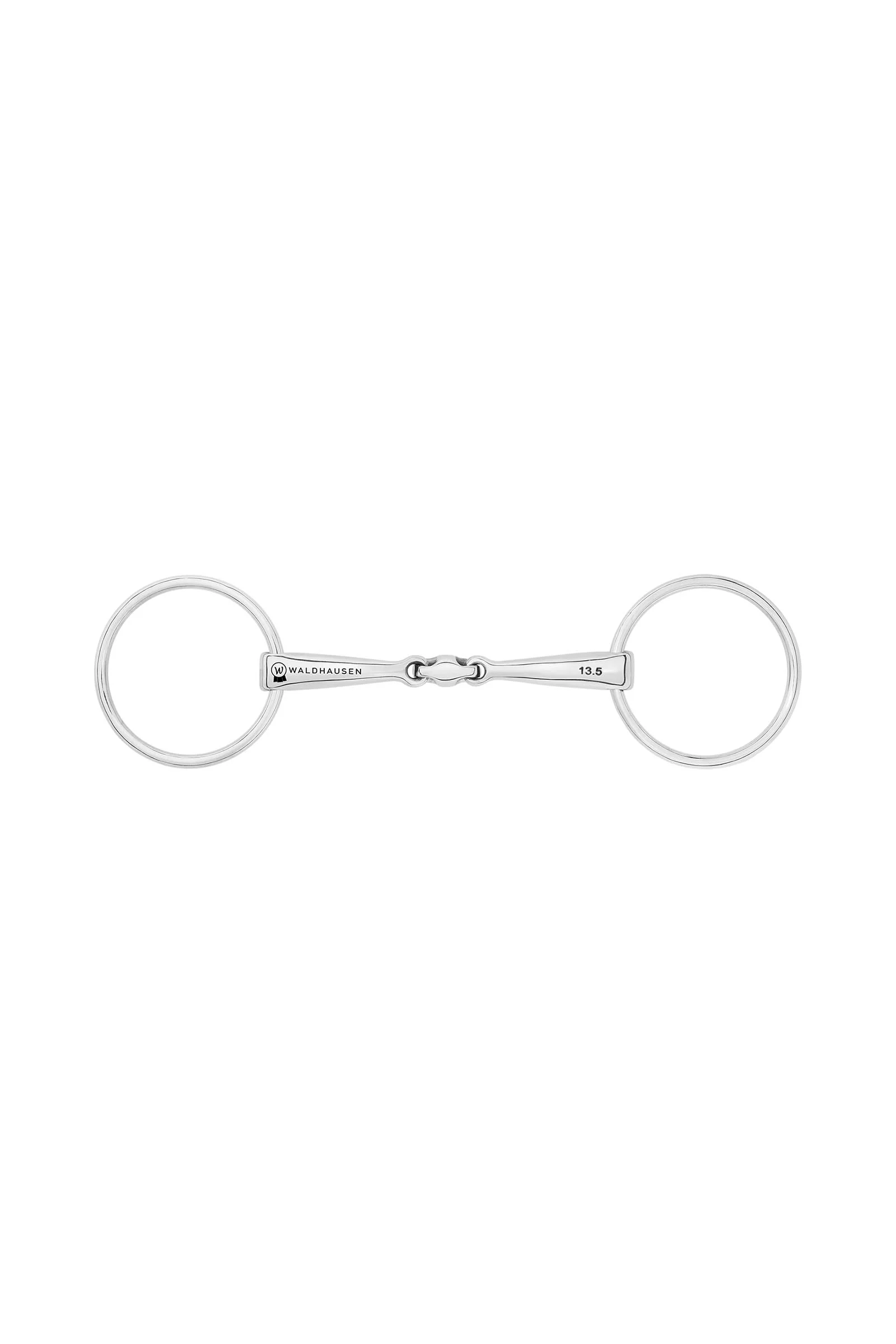 Snaffle Bit Anatomical, Double Jt., Stainless St., 14 mm No Color 115 mm