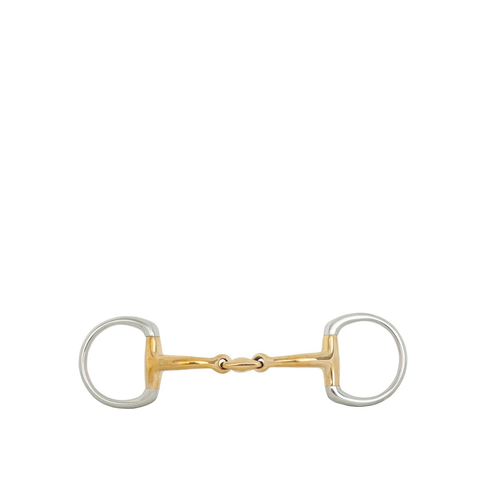 Soft Contact Double Jtd. Snaffle Bit, 14 mm Gold 125 mm
