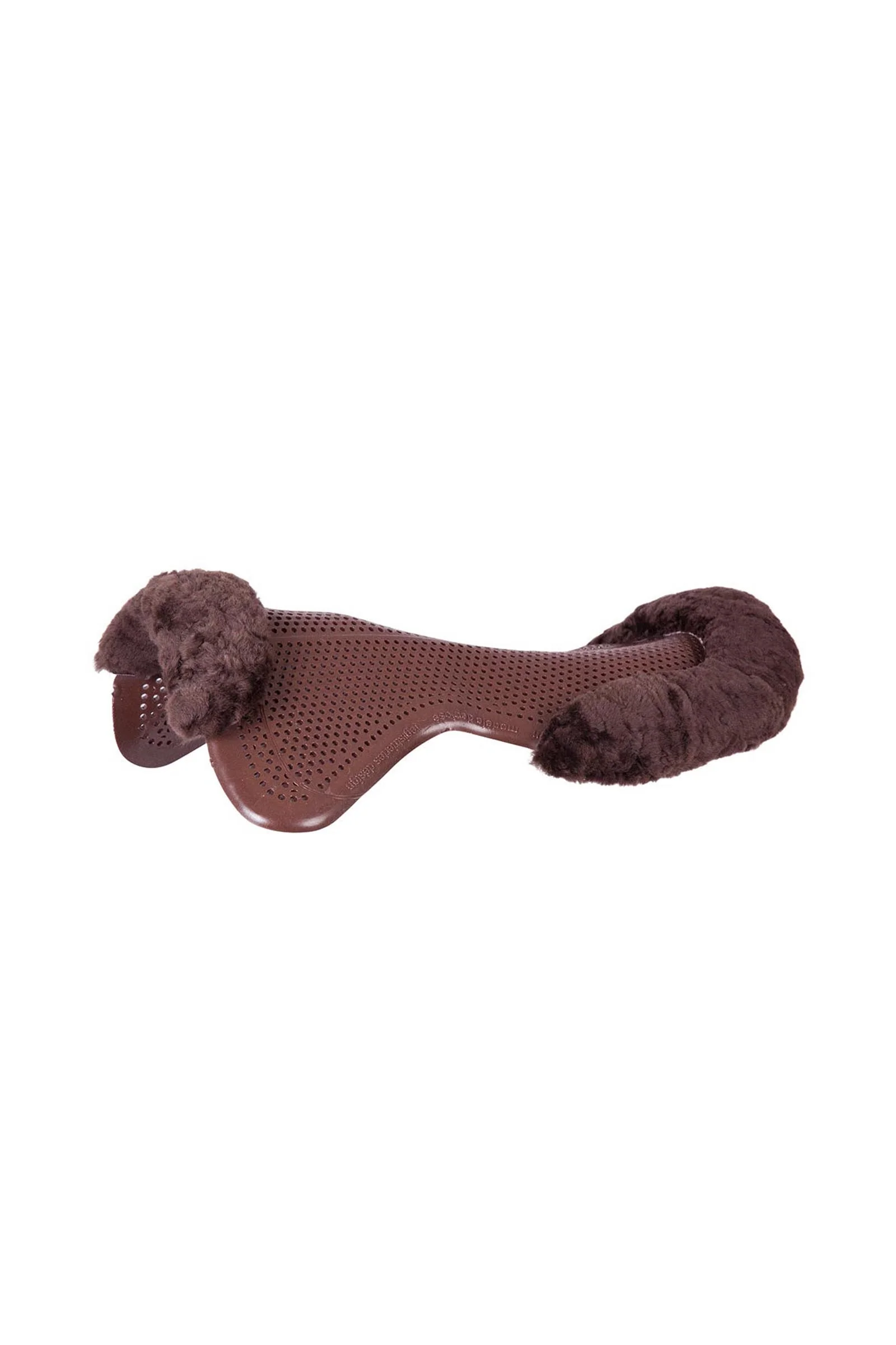 Soft Gel Pad With Sheepskin Edging Brown L