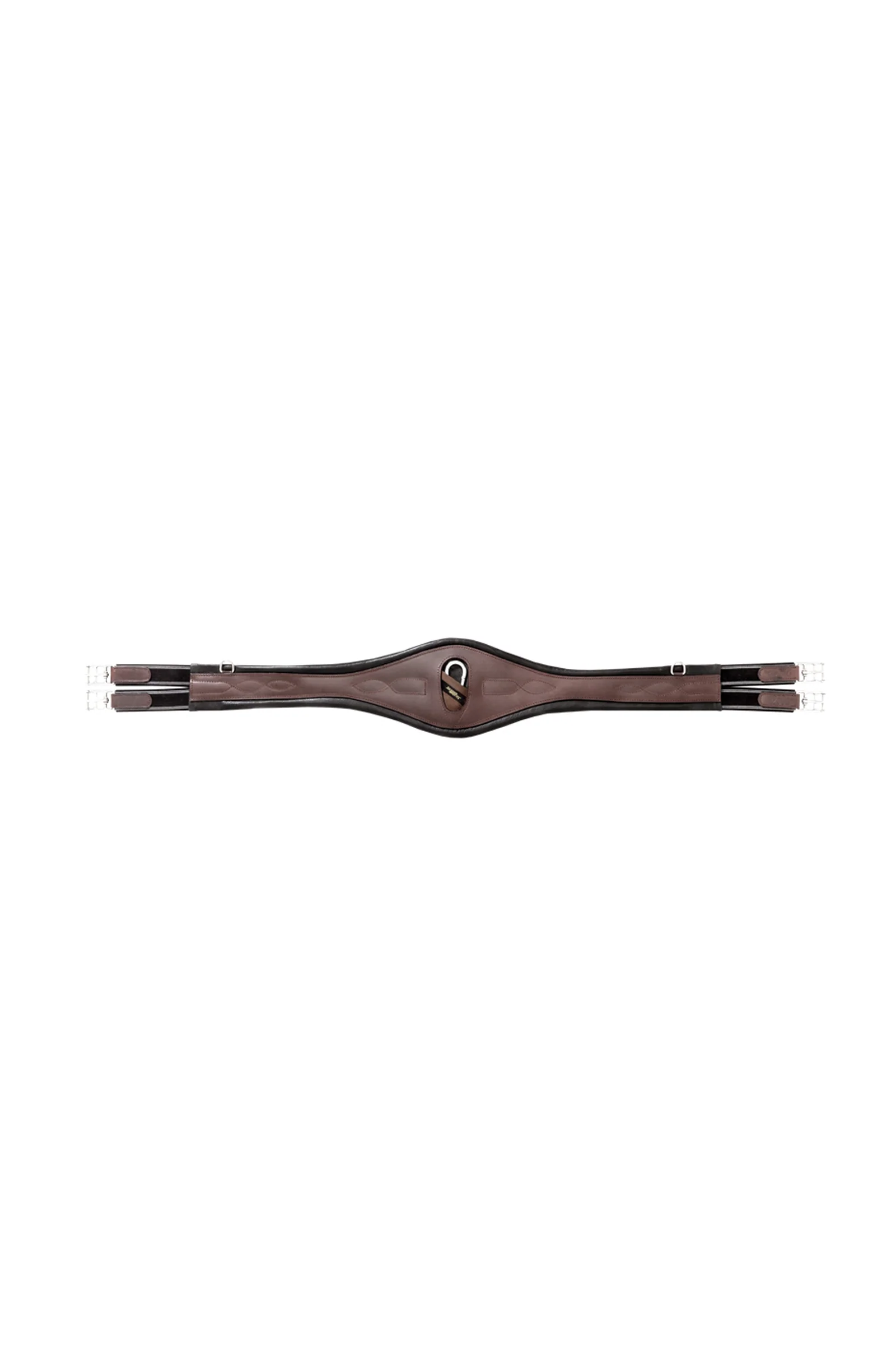 Soft leather girth Comfort, elastic Brown 41"