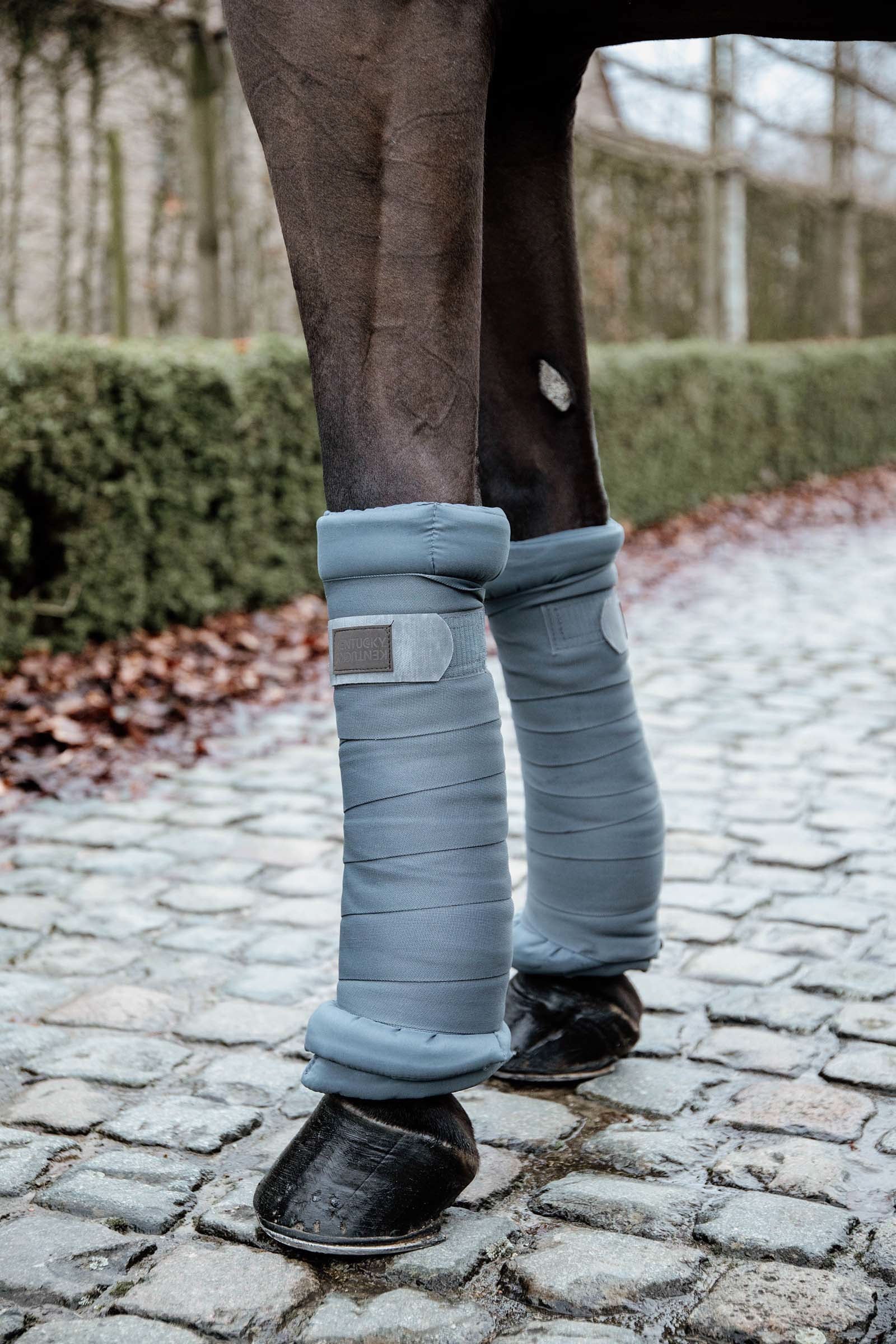 Stable bandage pad, set of 4 Grey 83x46