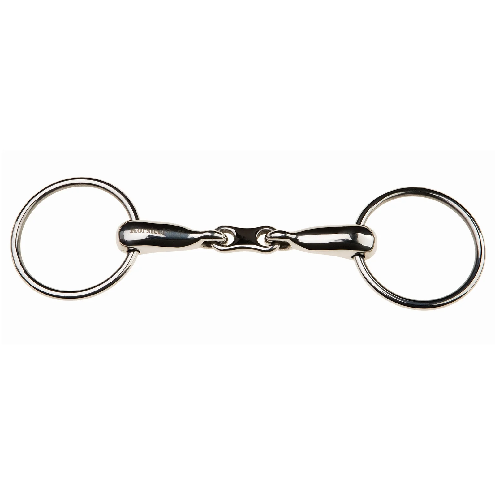 Stainless Steel Hollow Mouth French Link Loose Ring Snaffle Bit 000 127 mm