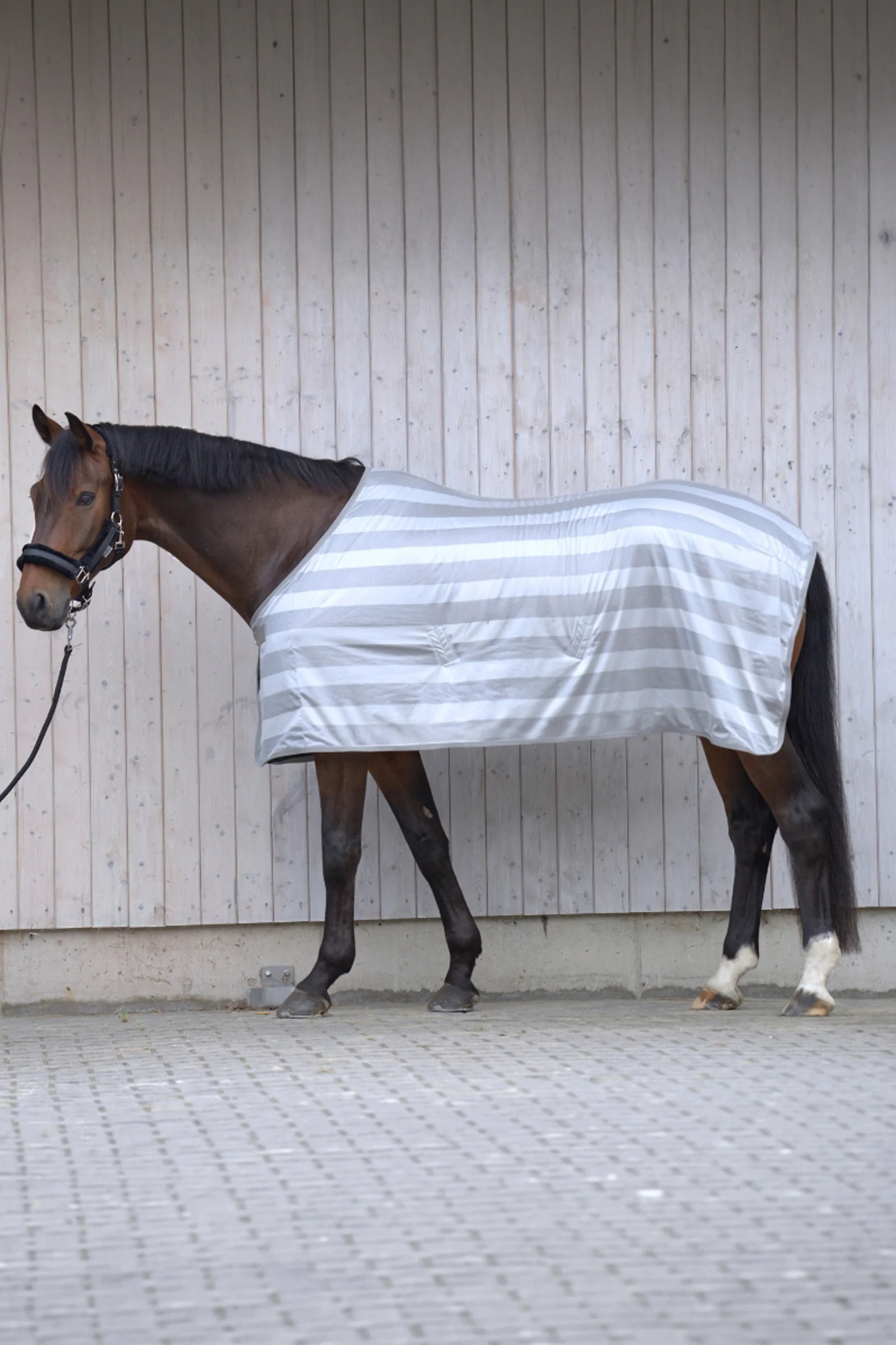Stripe Fly Rug Silver/Silver 115