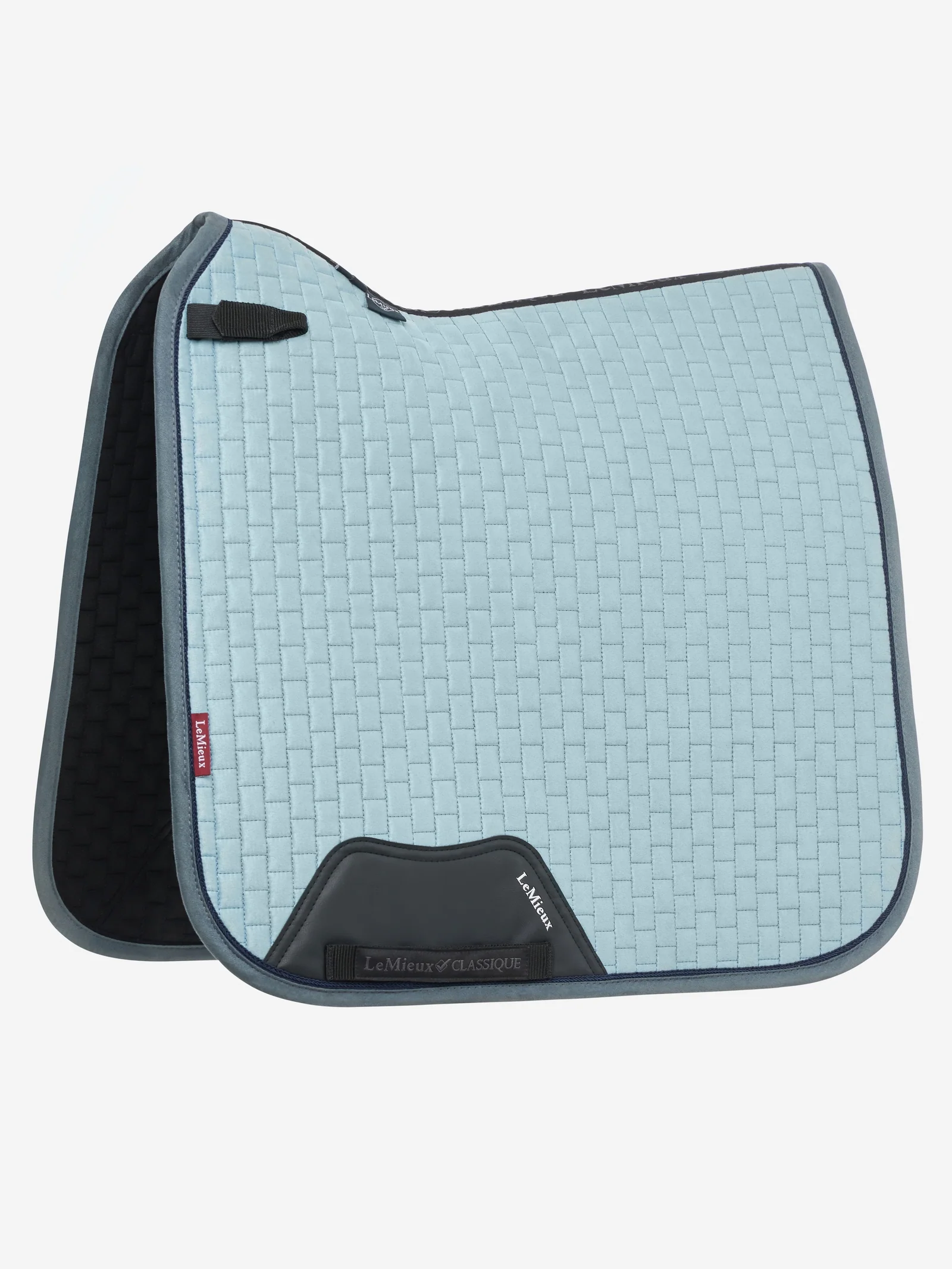 Suede Square Dressage Saddle Pad Glacier L