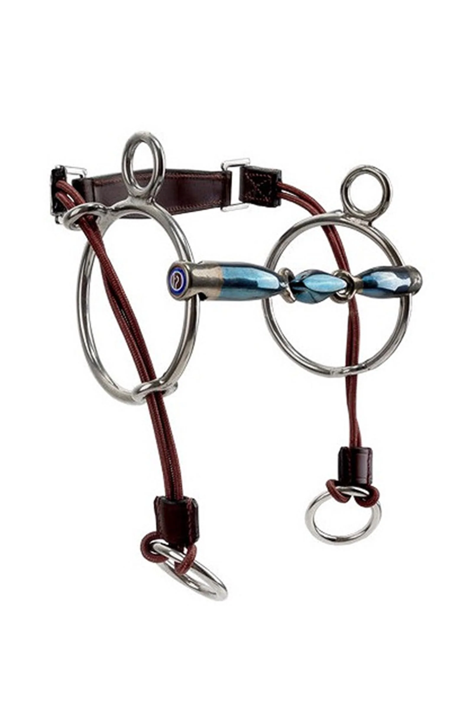 Sweet Iron Curb Gag Eliptical Blue 145 mm