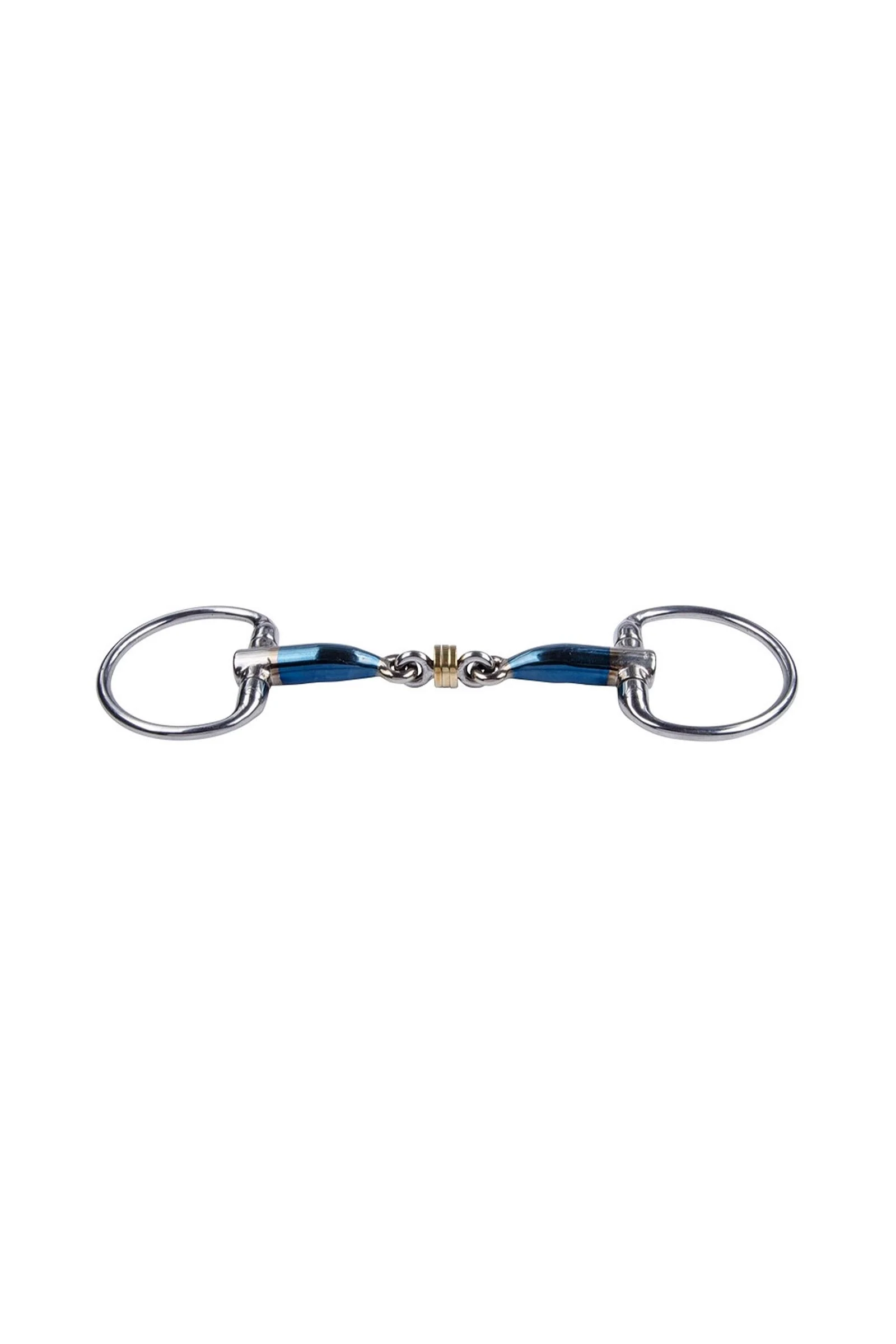 Sweet Iron Eggbutt Brass Ring Blue 145 mm