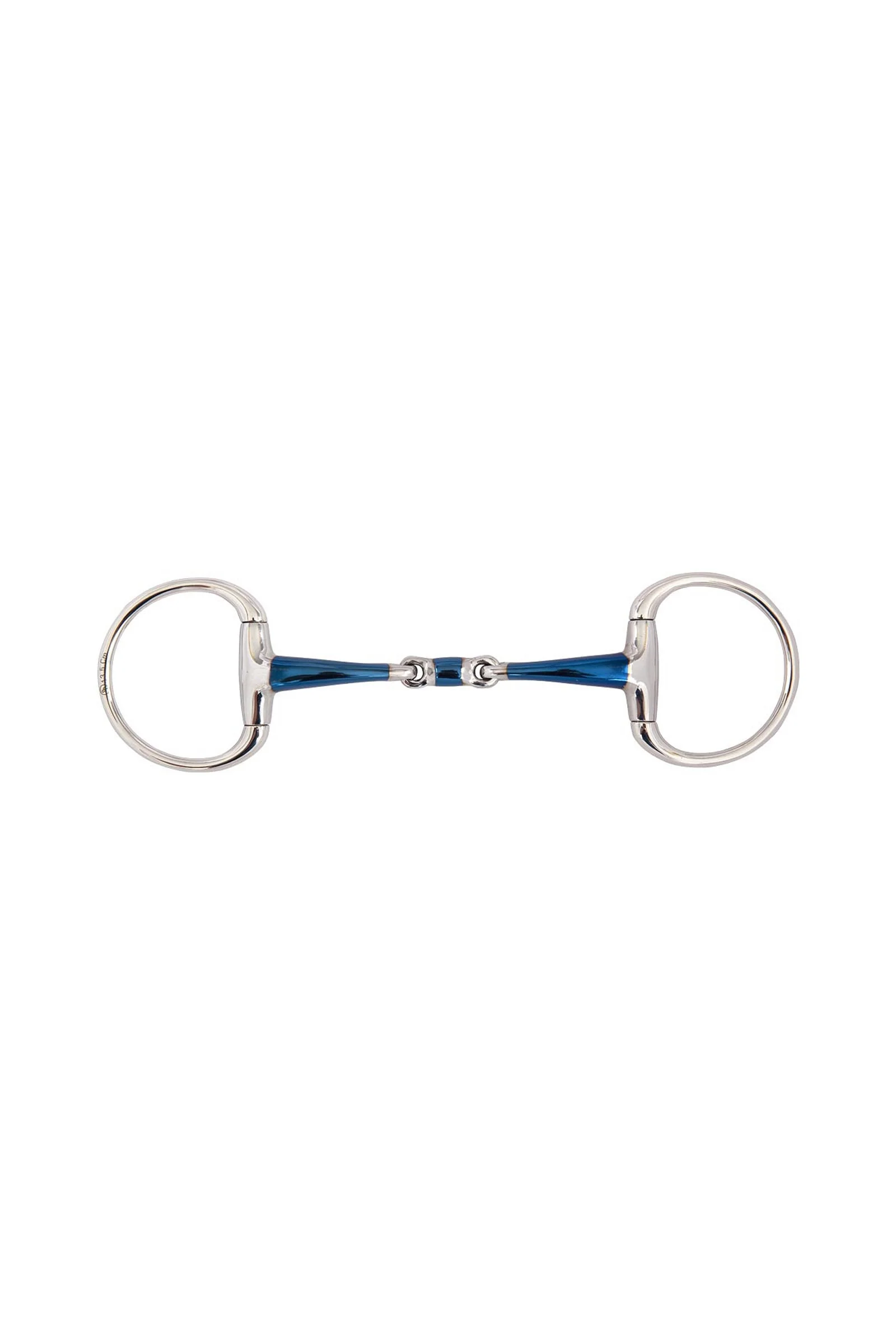 Sweet Iron Magic System Eggbutt Snaffle Double Jtd., 14 mm Blue 135 mm