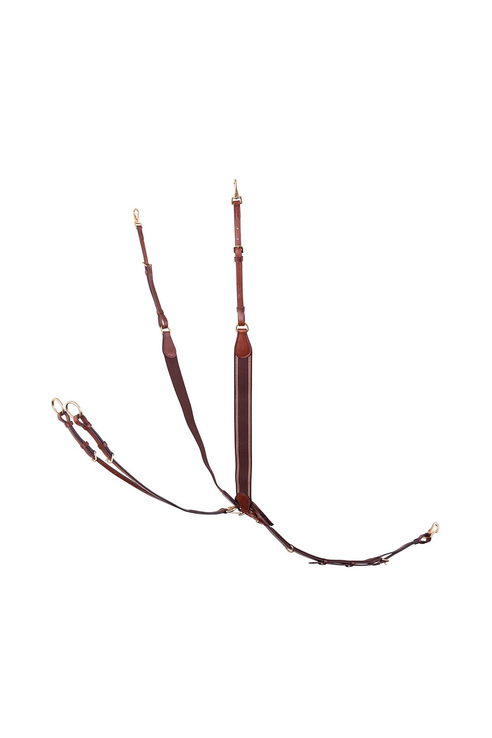 Taunton Elastic Breastplate With Martingale Tobacco F