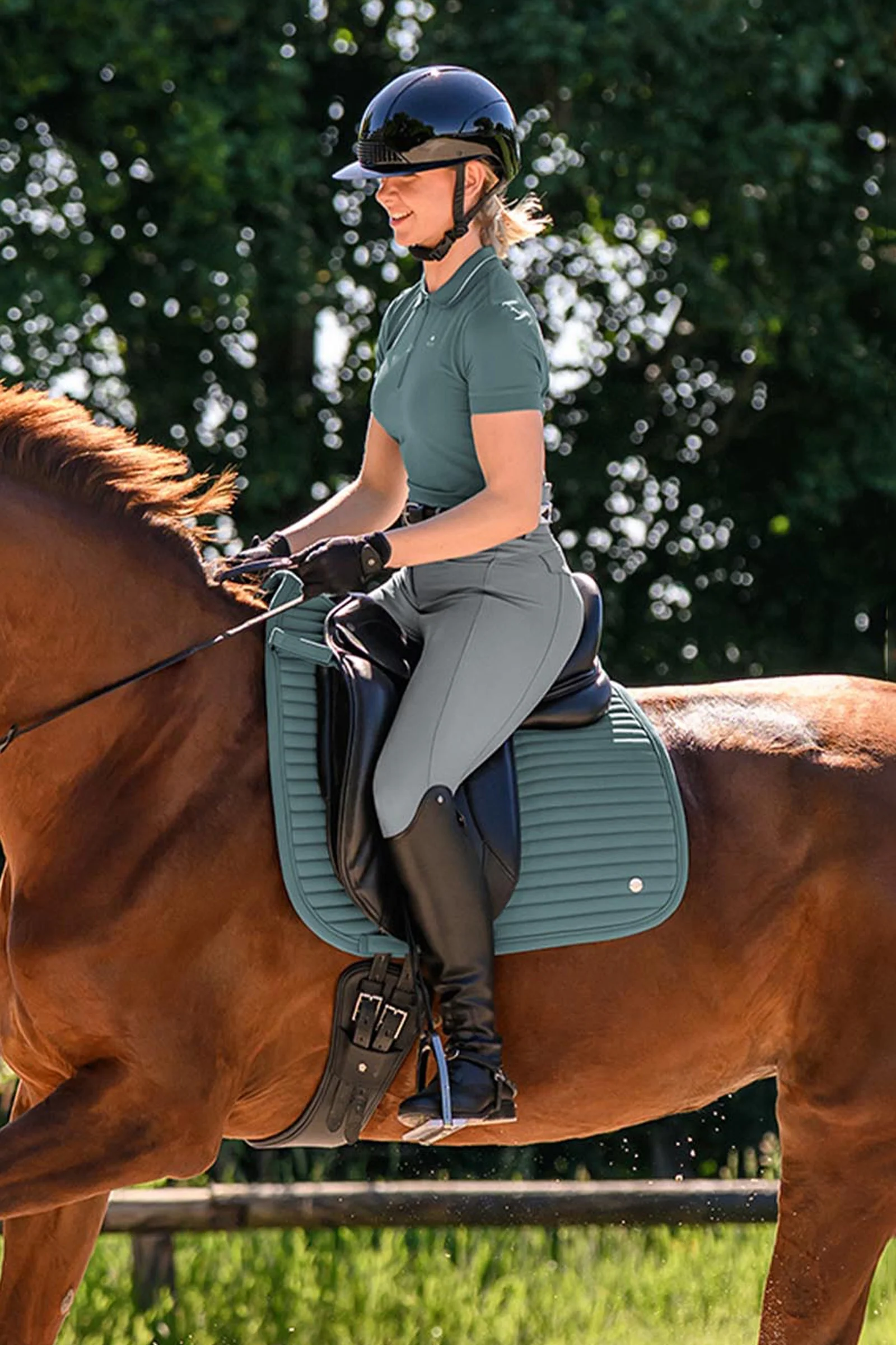 Trinidad Dressage Saddle Pad Pine Green F