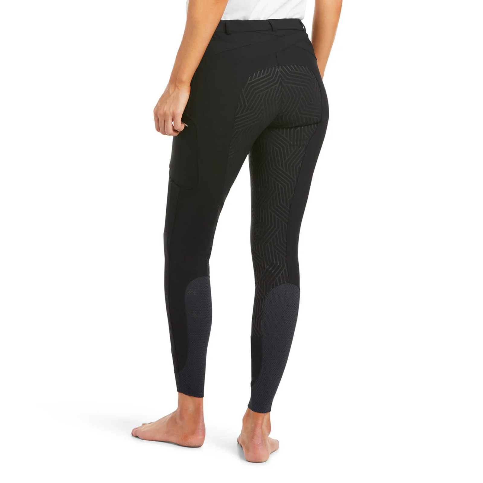 Triton Full Seat Breeches with silicone Grip for Women Black 8 Regular