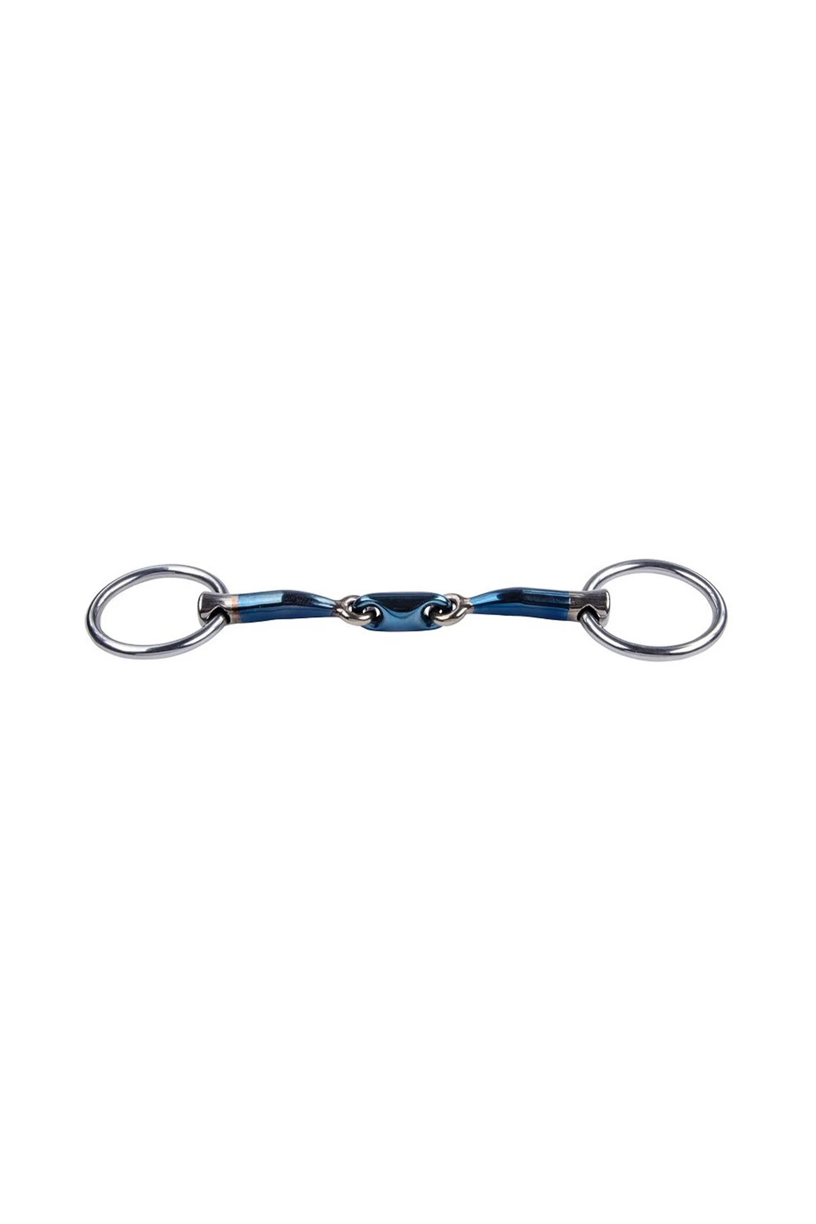 Trust Equestrain Sweet Iron Loose-Ring Bradoon Eliptical Blue 125 mm