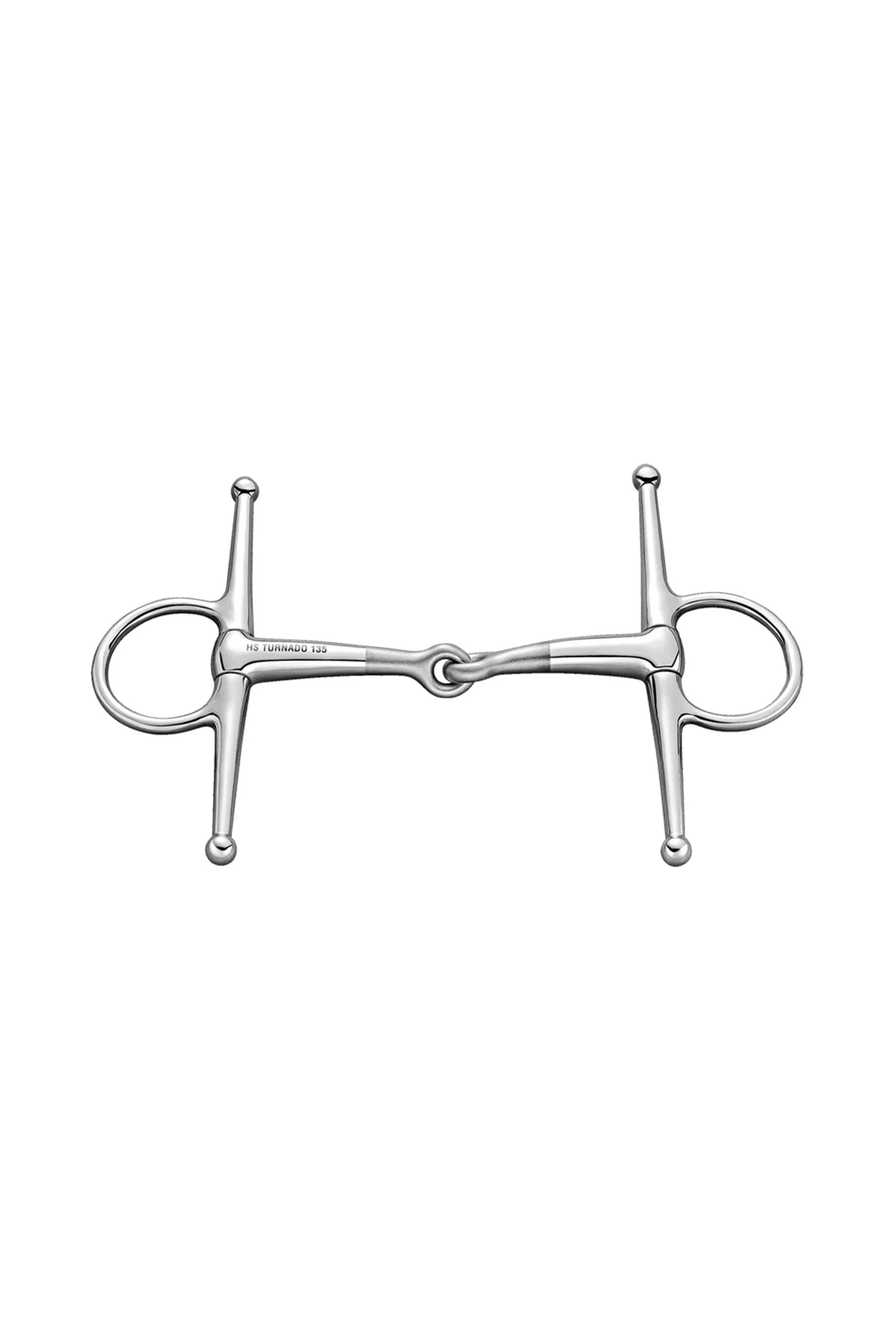 Turnado Full Cheek Snaffle, Singl Jt. 16mm, Stainless St. No Color 135 mm