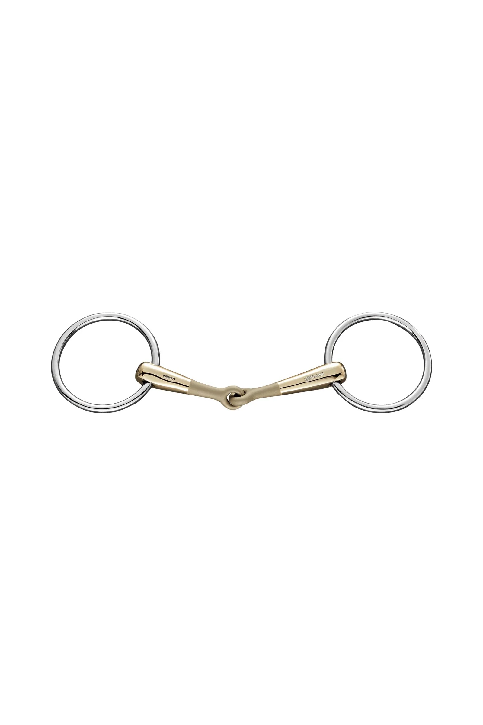 Turnado Loose Ring Snaffle, Single Jt., 16 mm, Sensogan Metall 165 mm