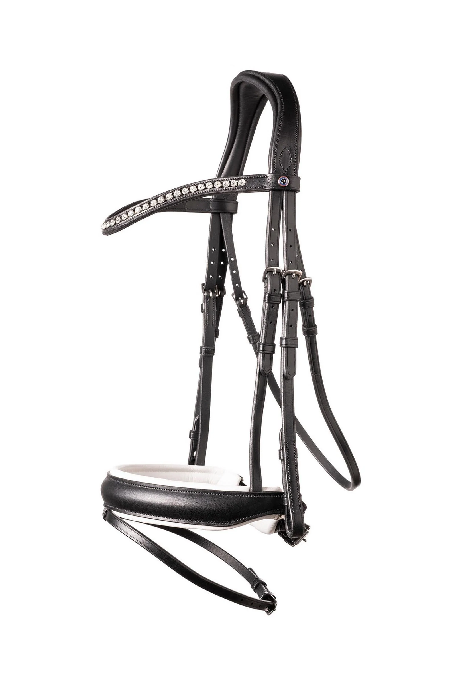Verden Large Crank Noseband Bridle Black/Black-White C