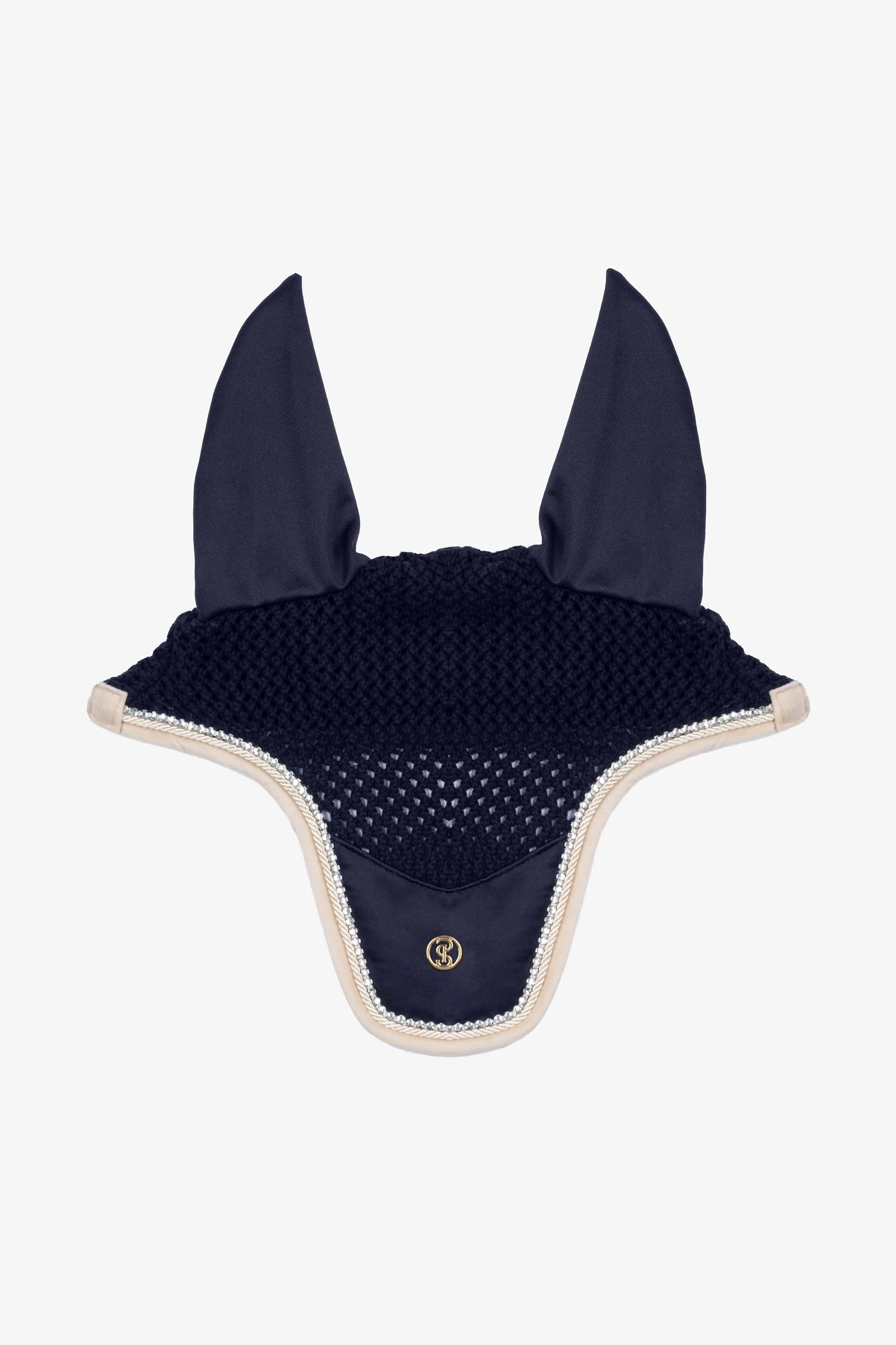 Vintage Monogram Ear Bonnet Navy F