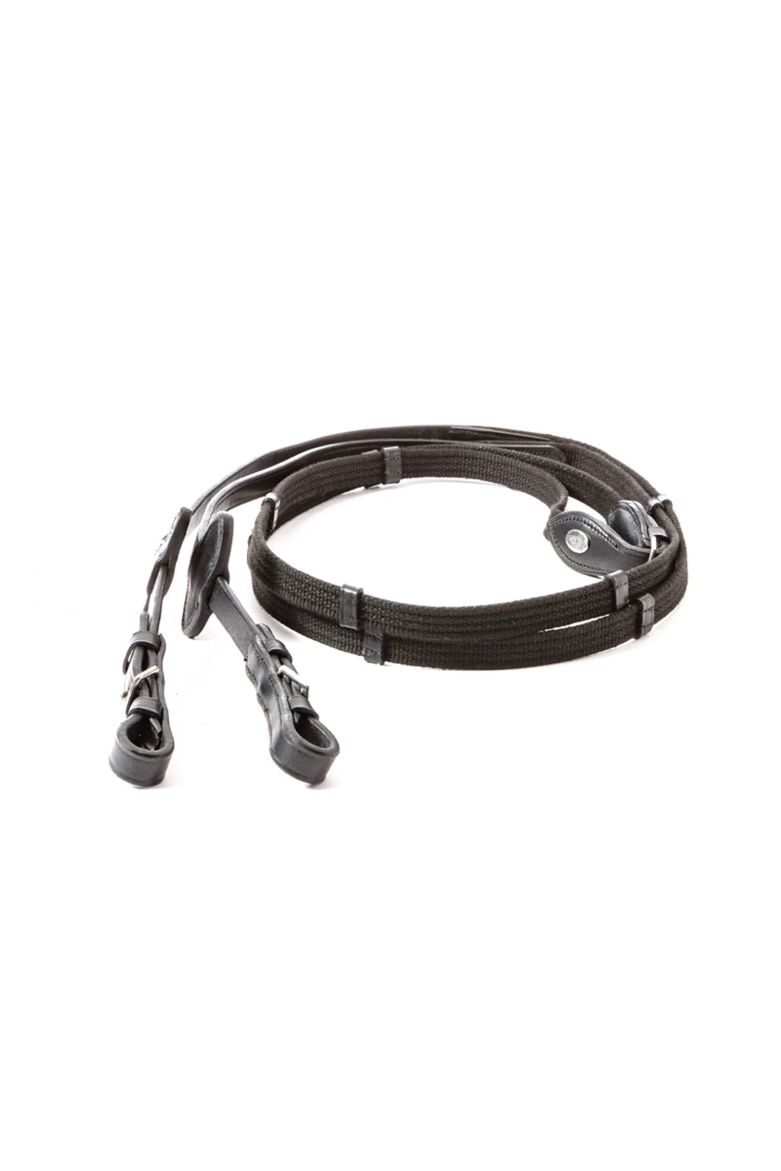 Webbed reins Classic Black Extra Full